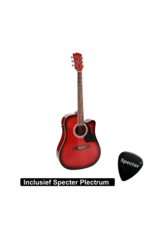 Richwood  Semi Akoestische Elektrische Gitaar Artist Series met Plectrum | Ingebouwde Tuner / Stemapparaat | Gitaar | Akoestisch | Elektrisch |Gitaar met accessoires