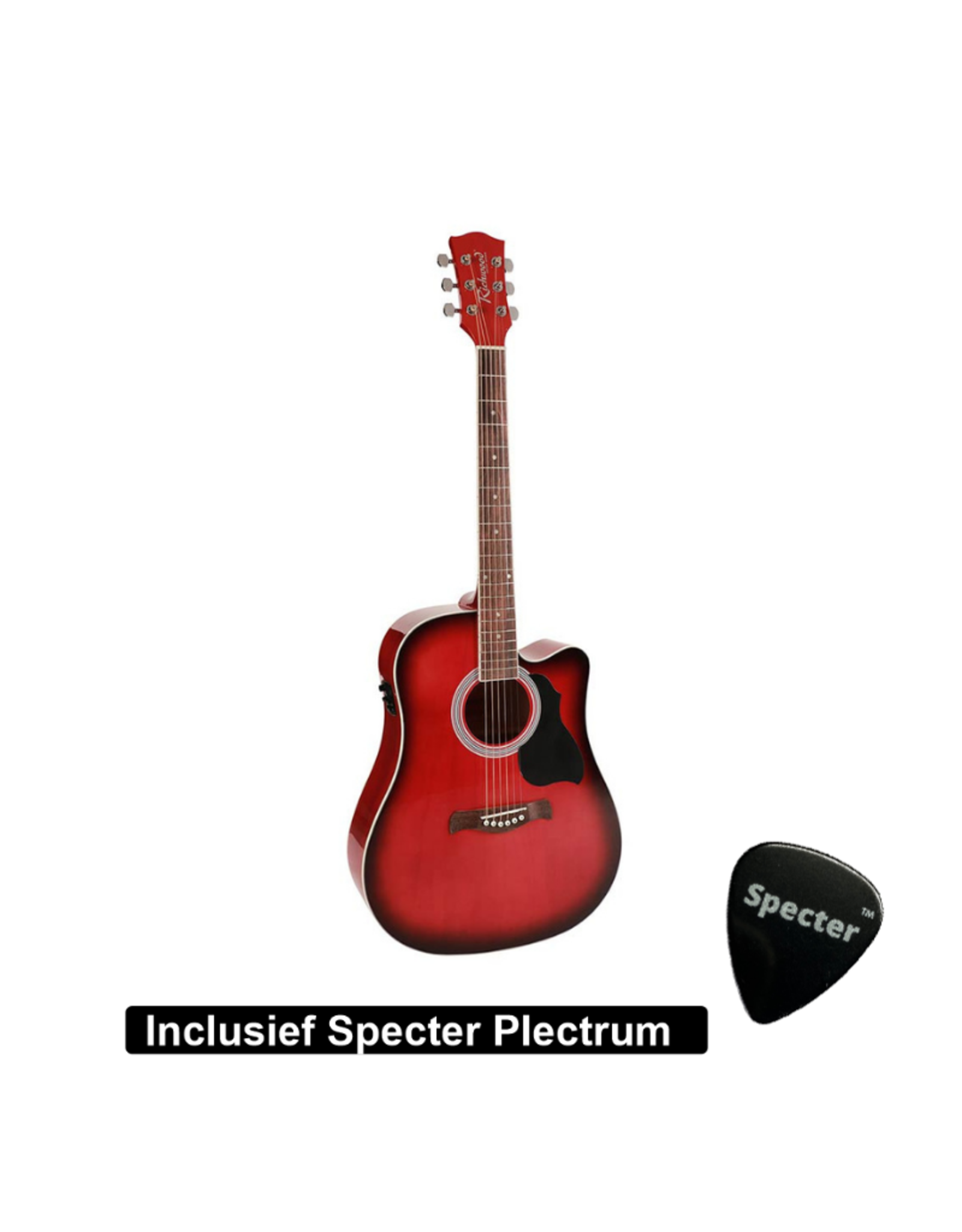 uitvegen Jong focus Semi Akoestische Elektrische Gitaar Artist Series met Plectrum | Ingebouwde  Tuner / Stemapparaat | Gitaar | Akoestisch | Elektrisch |Gitaar met  accessoires - Muziekhuis Hidding