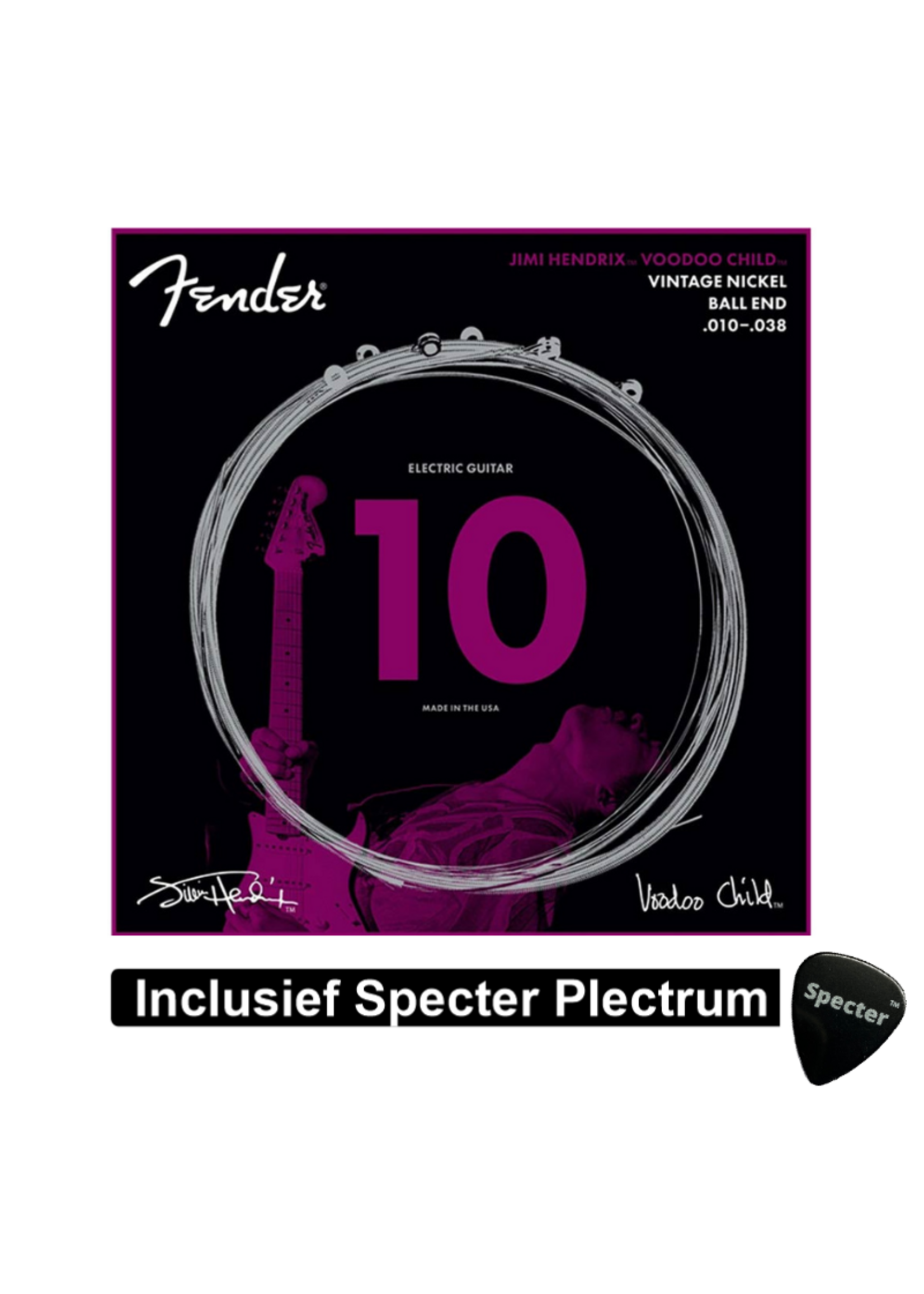 Fender Fender Jimi Hendrix Snaren Voor de Elektrische Gitaar | Jimi Hendrix Signature | Snarenset | Gitaar