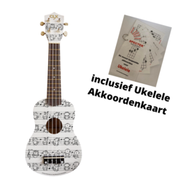 Nootjes Ukelele Met Handige Akkoordenkaart