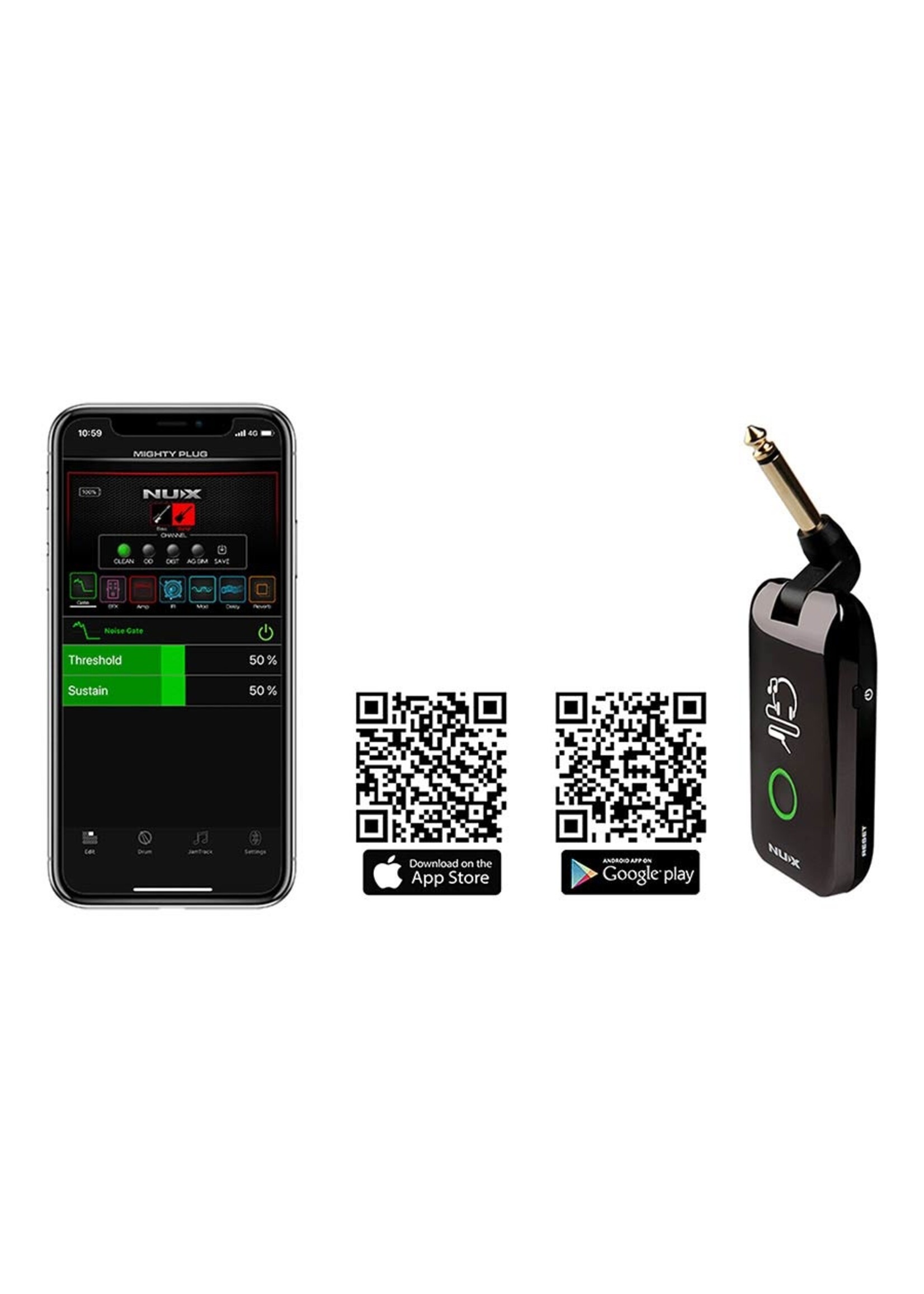 nux Mighty Plug | Elektrische gitaar bespelen zonder versterker