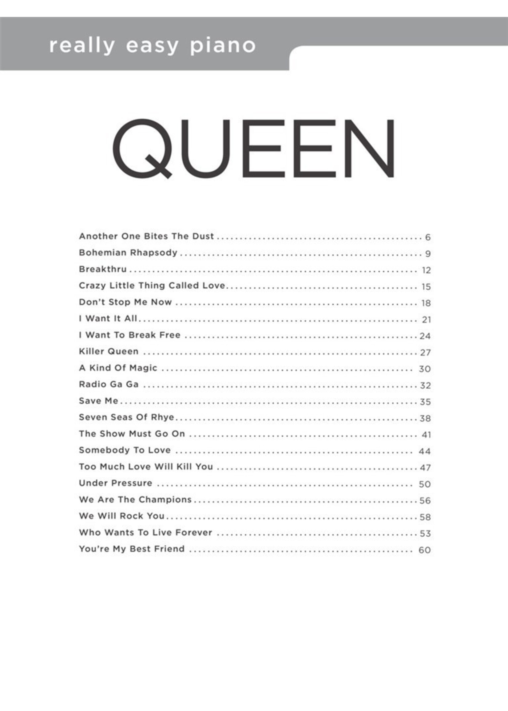 Hall Leonard REALLY EASY PIANO: QUEEN
