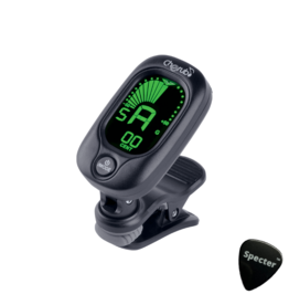 Cherub Cherub Professionele Chromatische Clip on Tuner Stemapparaat met Specter Gitaar Plectrum