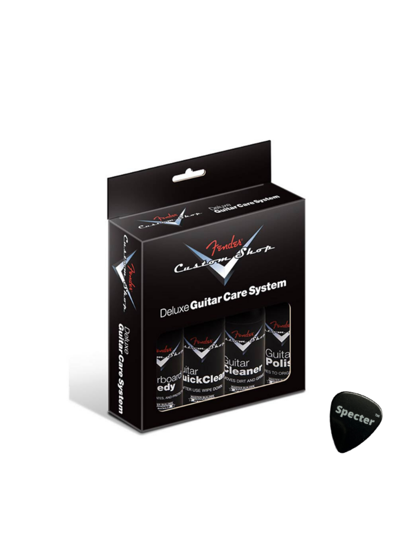 Fender Fender Deluxe Gitaar Onderhoud - Reiniging Set met Specter Plectrum