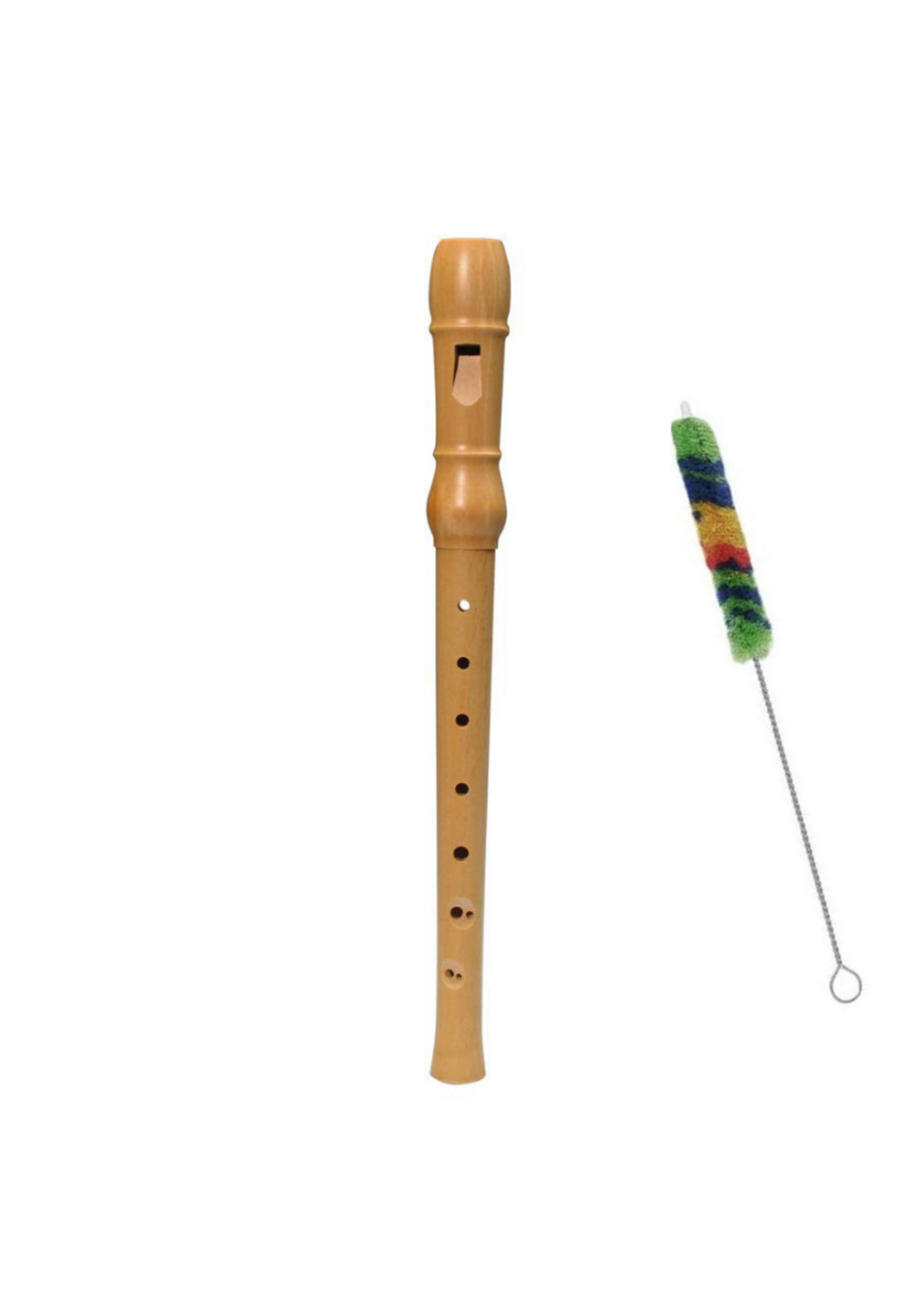 Meinel Meinel Sopraan Blokfluit Hout Met Specter Borstel - Houten Blokfluit