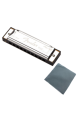 Fender Fender mondharmonica G Blues Deluxe harmonica met Specter Polish doek - Mondharmonica voor Volwassenen - Copy - Copy