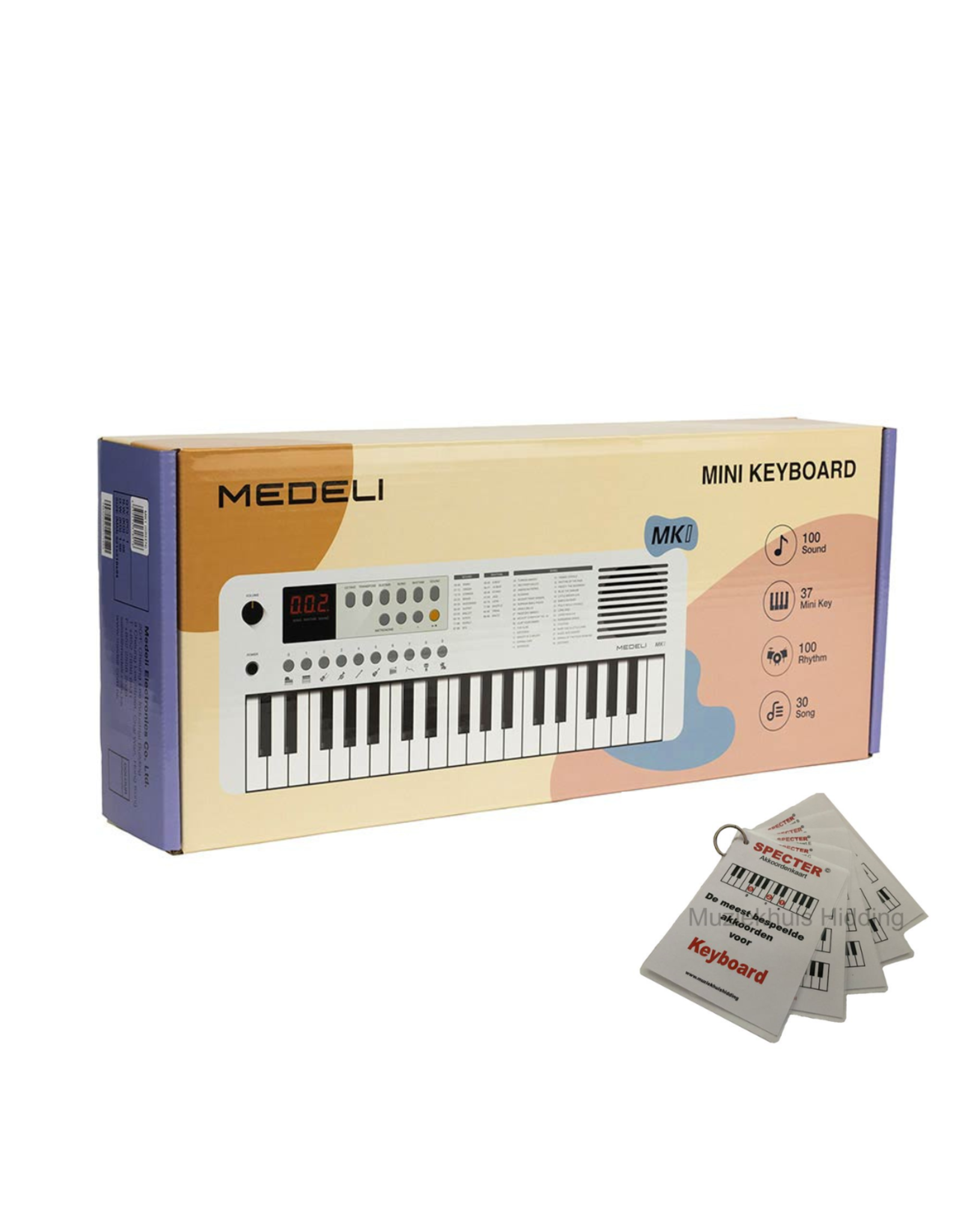 Medeli Medeli Nebula Mini Size Keyboard | 37 Toetsen | Met Specter Akkoordenkaart | Draadloos