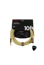 Fender Fender Deluxe Gold Gitaar Kabel 3 Meter Met Haakse Plug | Instrumentkabel Met Specter Plectrum