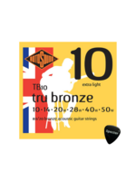 rotosound Rotosound Snarenset Akoestische Gitaar Met Specter Plectrum - 010- 050 Set - Gitaar Snaren