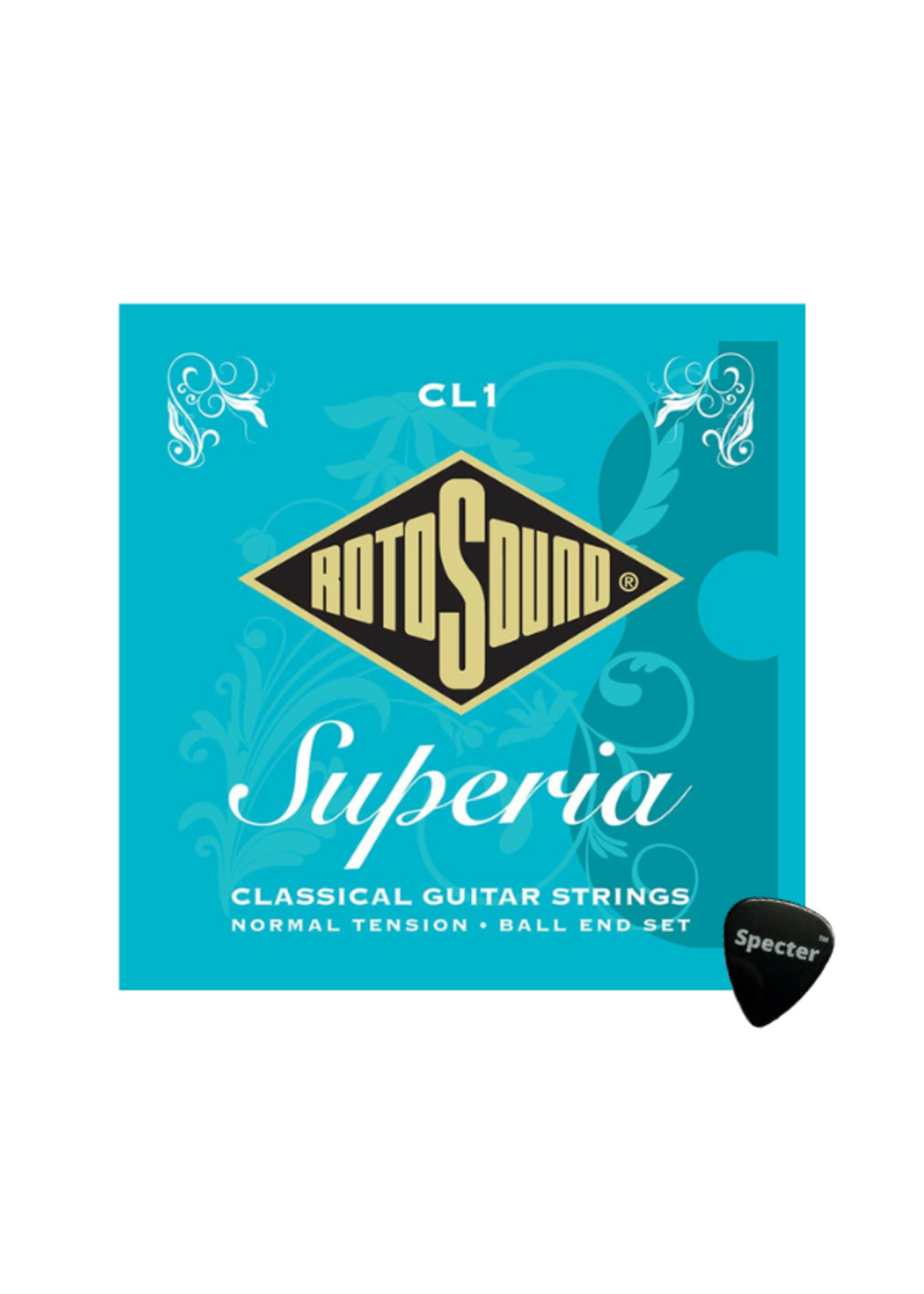 rotosound Rotosound Superia Snarenset Klassieke Gitaar Met Specter Plectrum - 028 - 045 Set - Gitaar Snaren Klassieke Gitaar