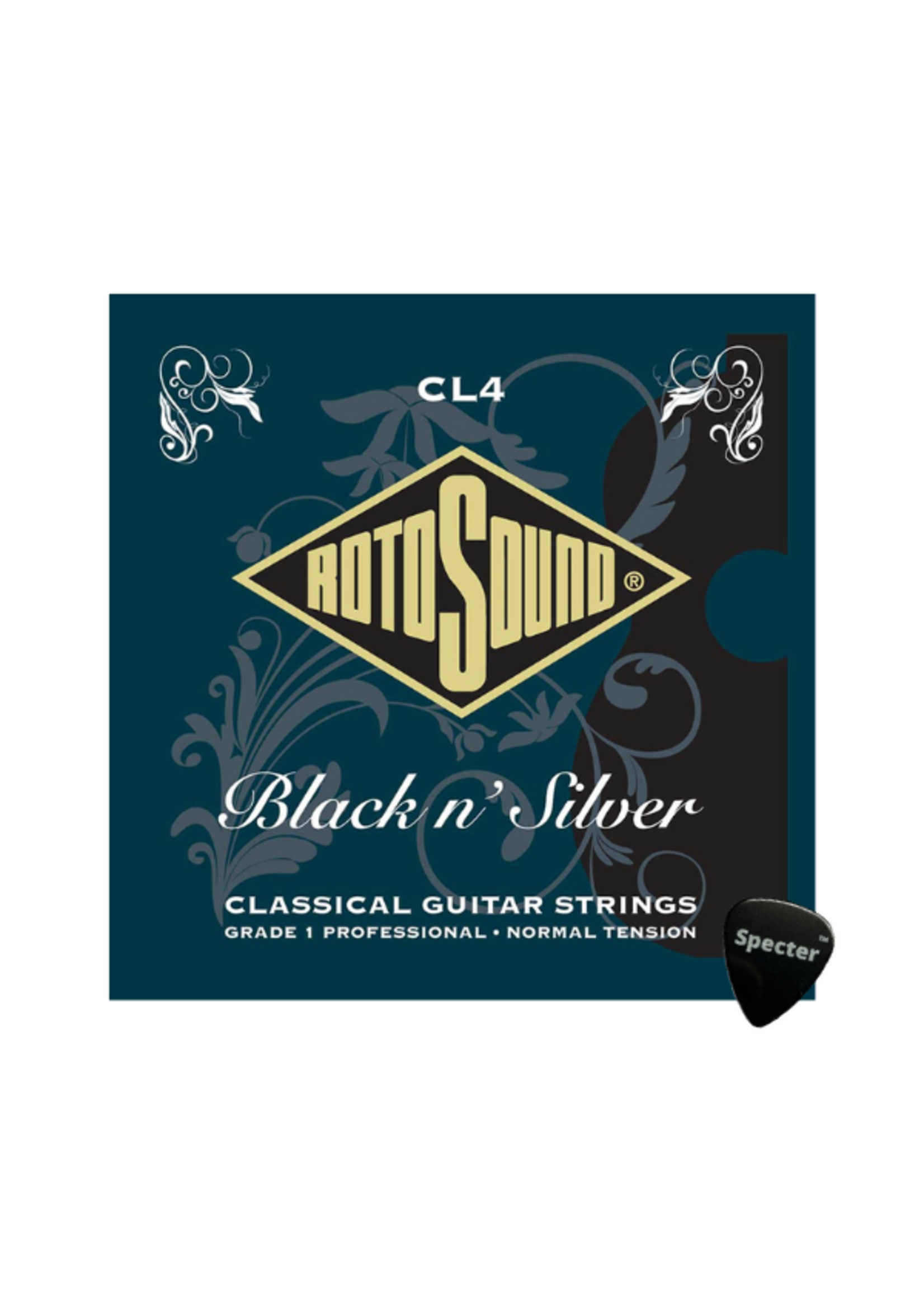 rotosound Rotosound Grade 1 Snarenset Klassieke Gitaar Met Specter Plectrum - 028 - 045 Set - Gitaar Snaren Klassieke Gitaar