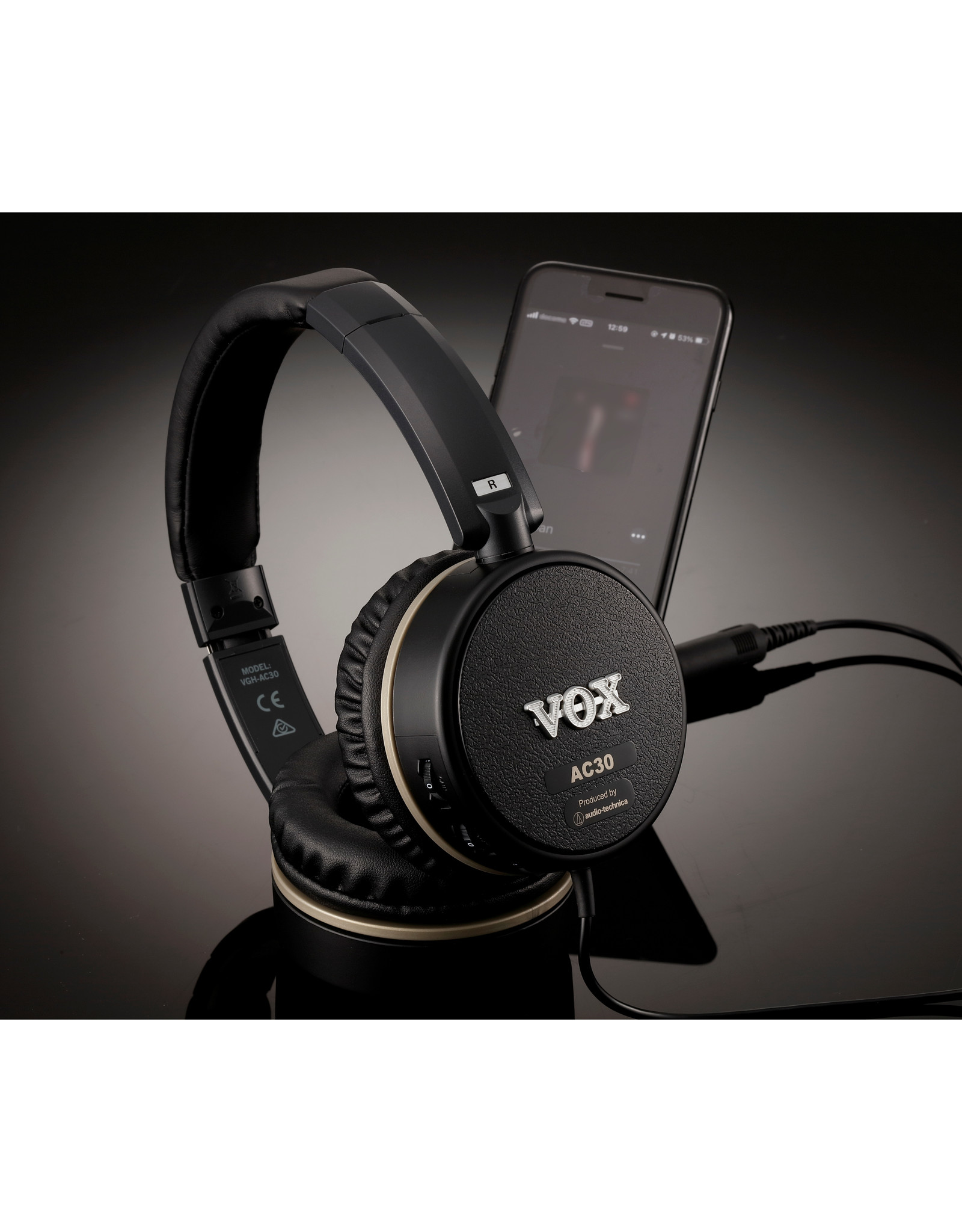 Vox Vox AC30 Hoofdtelefoon Gitaarversterker | Produced by Audio Technica | Met Specter Sleutelhanger | Gitaar spelen zonder versterker