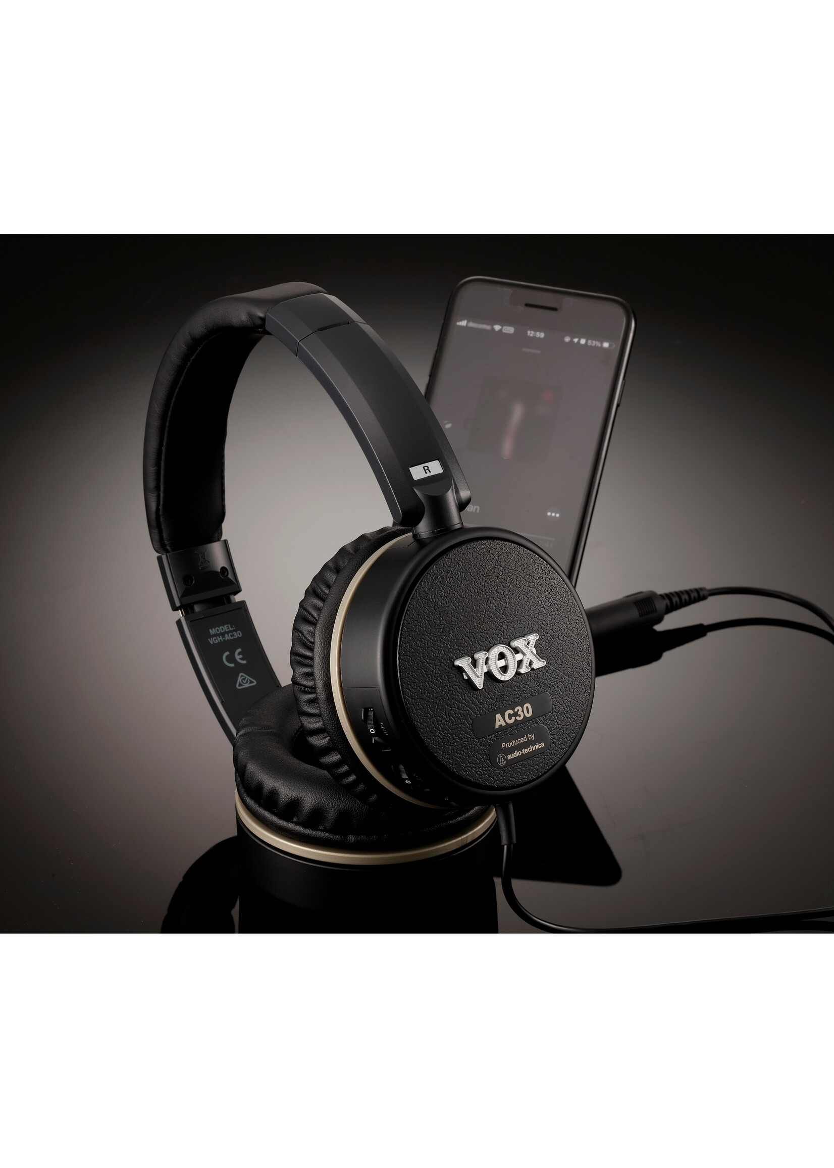 Vox Vox AC30 Hoofdtelefoon Gitaarversterker | Produced by Audio Technica | Met Specter Sleutelhanger | Gitaar spelen zonder versterker