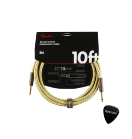 Fender Fender Deluxe Series Gitaar Kabel met Specter Plectrum 3Meter