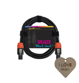 Boston  Boston Speakerkabel - Speakon naar Speakon 1.5mm | 2 Meter | Met Specter Sleutelhanger -