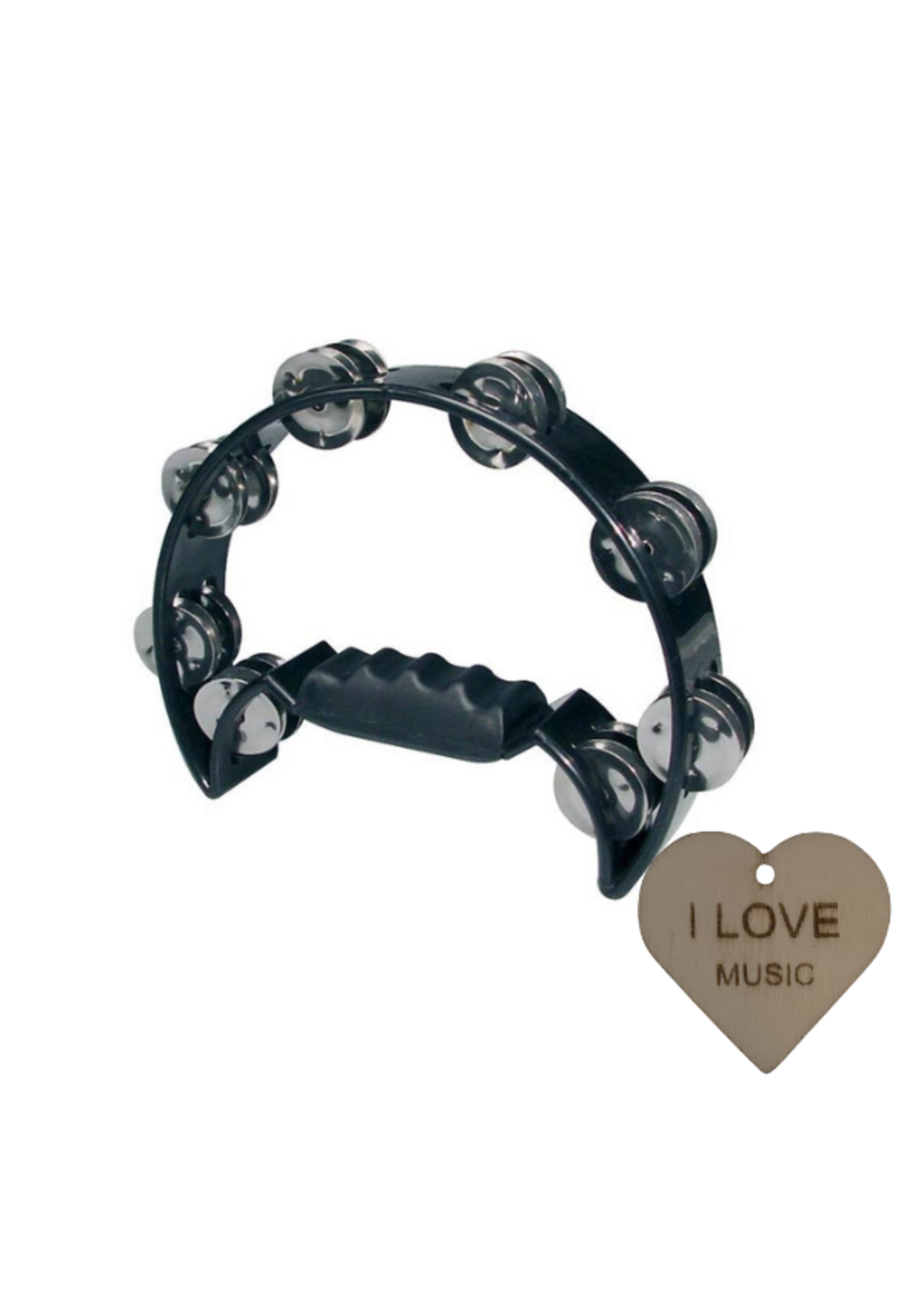 Dadi Dadi Halve Maan Tamboerijn | Zwart | Met Specter Sleutelhanger