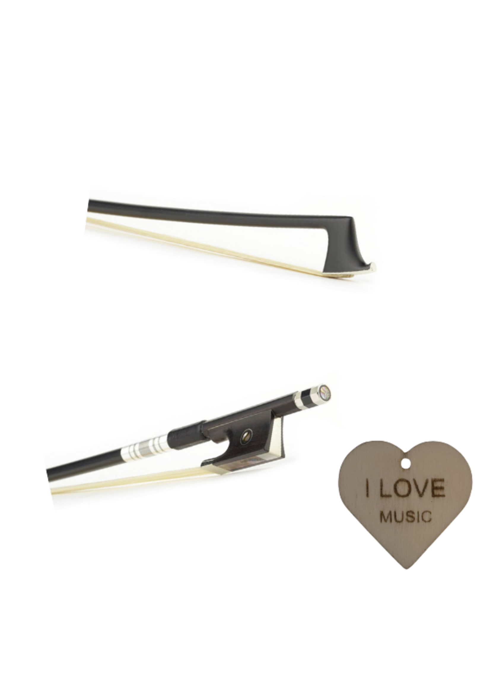 Specter ELS Vioolstrijkstok - Strijk Stok - Glasvezel - 4/4 - Met Specter Sleutelhanger