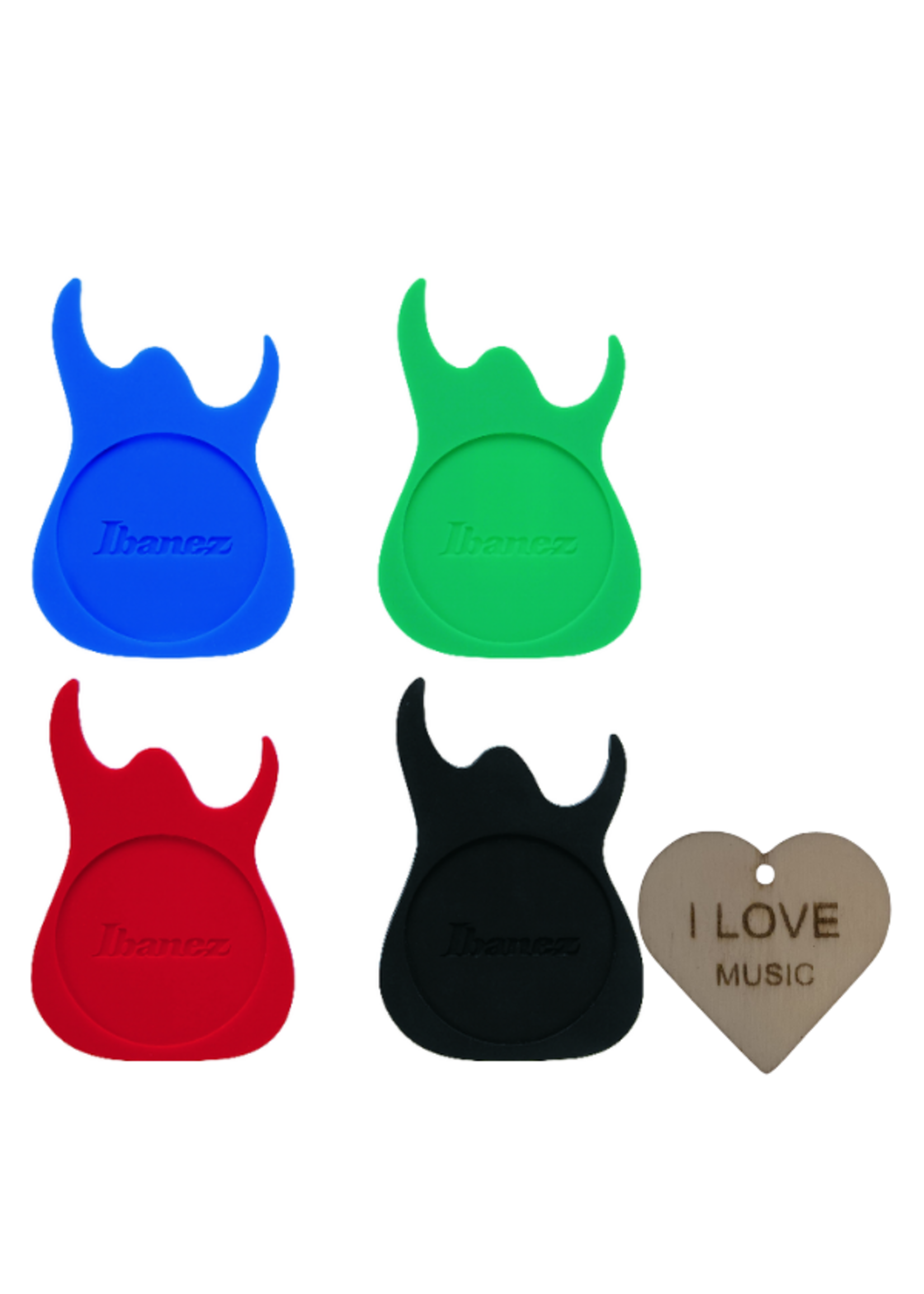 Ibanez Ibanez Onderzetters | Glas onderzetters | Gitaarvorm | Met Specter Sleutelhanger