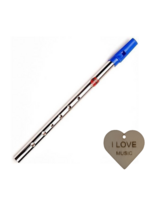 Generation flageolet | C stemming, nikkel |Fluit| fluiten |blaasinstrument | tin whistles Nickel (C) - Met Specter sleutelhanger