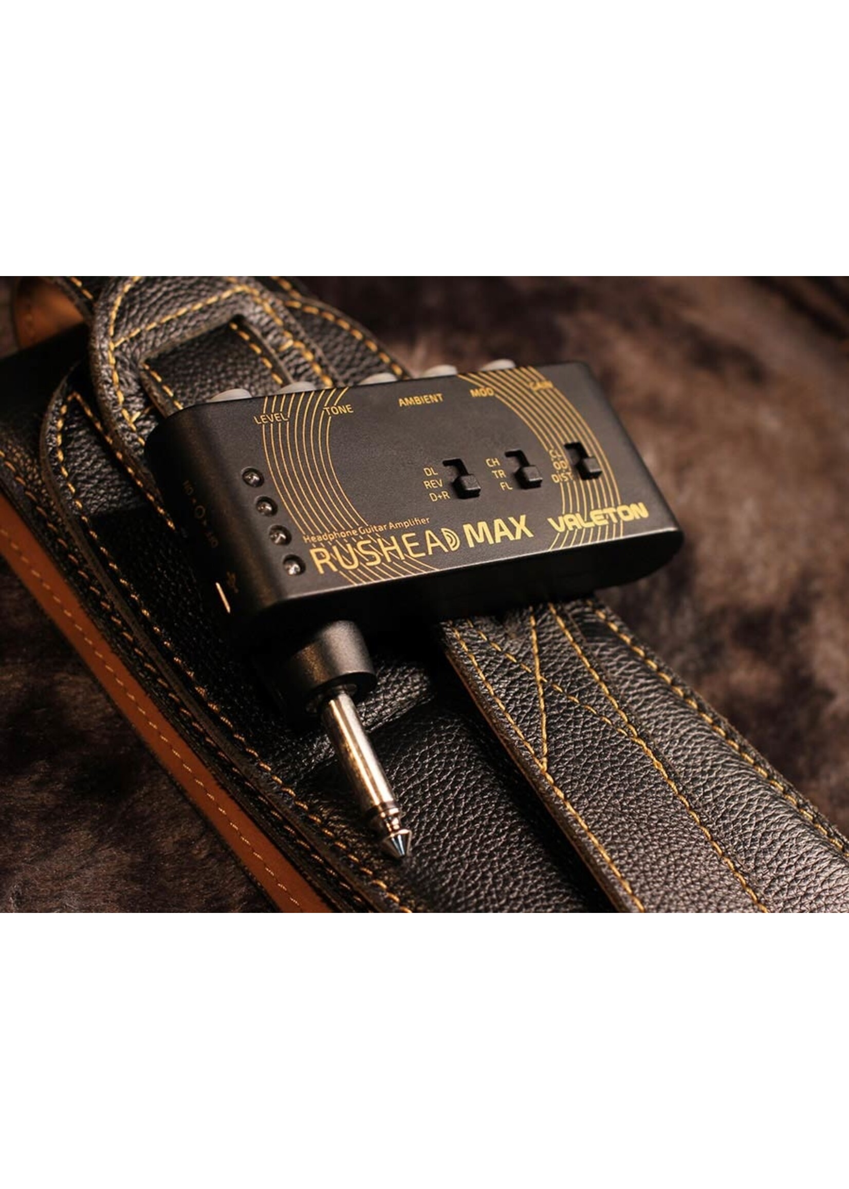 Valeton Rushhead Valeton - Hoofdtelefoon Gitaar Versterker - Met Aux in - Elektrische gitaar zonder versterker