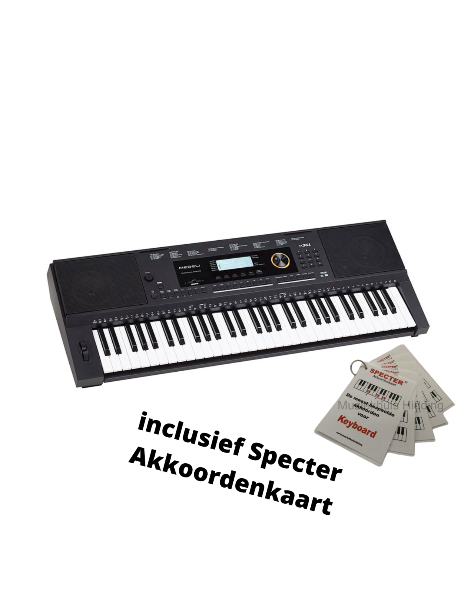 Medeli Medeli Millenium Series M361 keyboard | Met Specter Akkoordenkaart