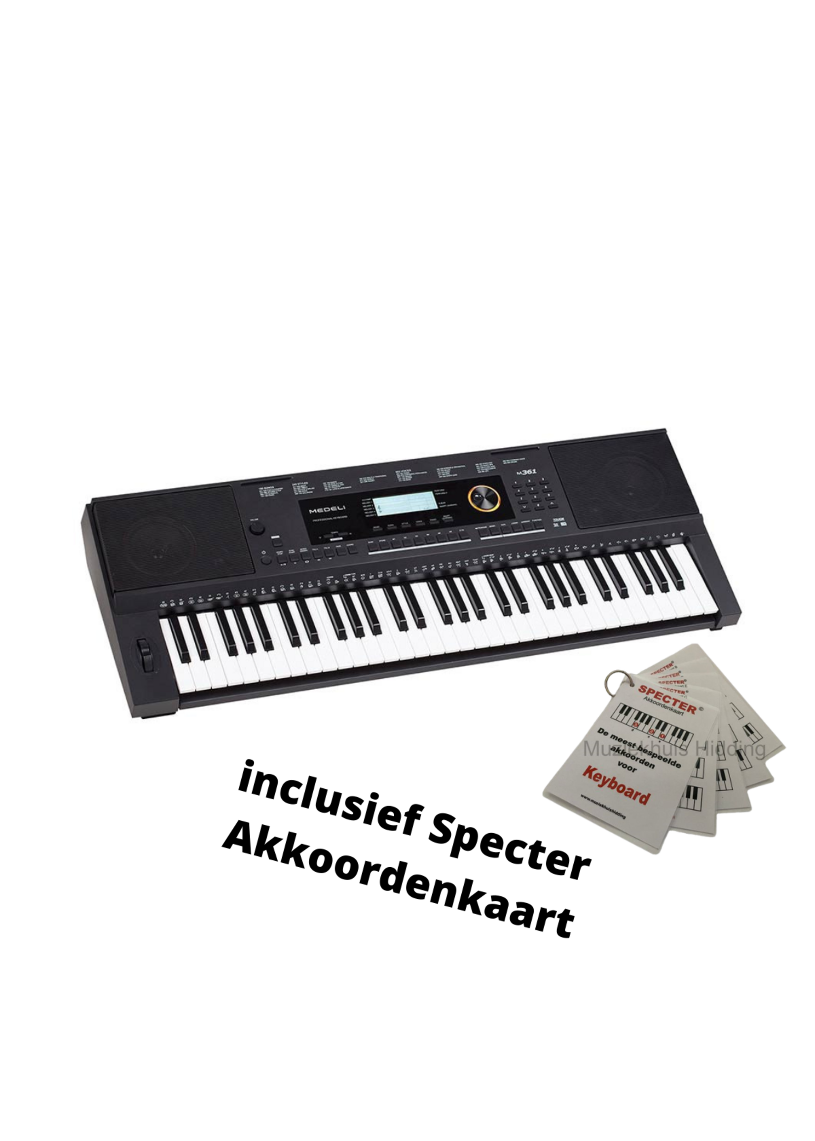 Medeli Medeli Millenium Series M361 keyboard | Met Specter Akkoordenkaart