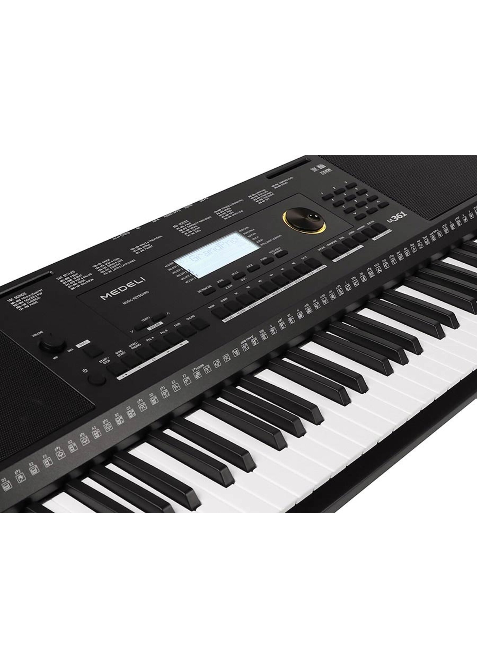 Medeli Medeli Millenium Series M361 keyboard | Met Specter Akkoordenkaart