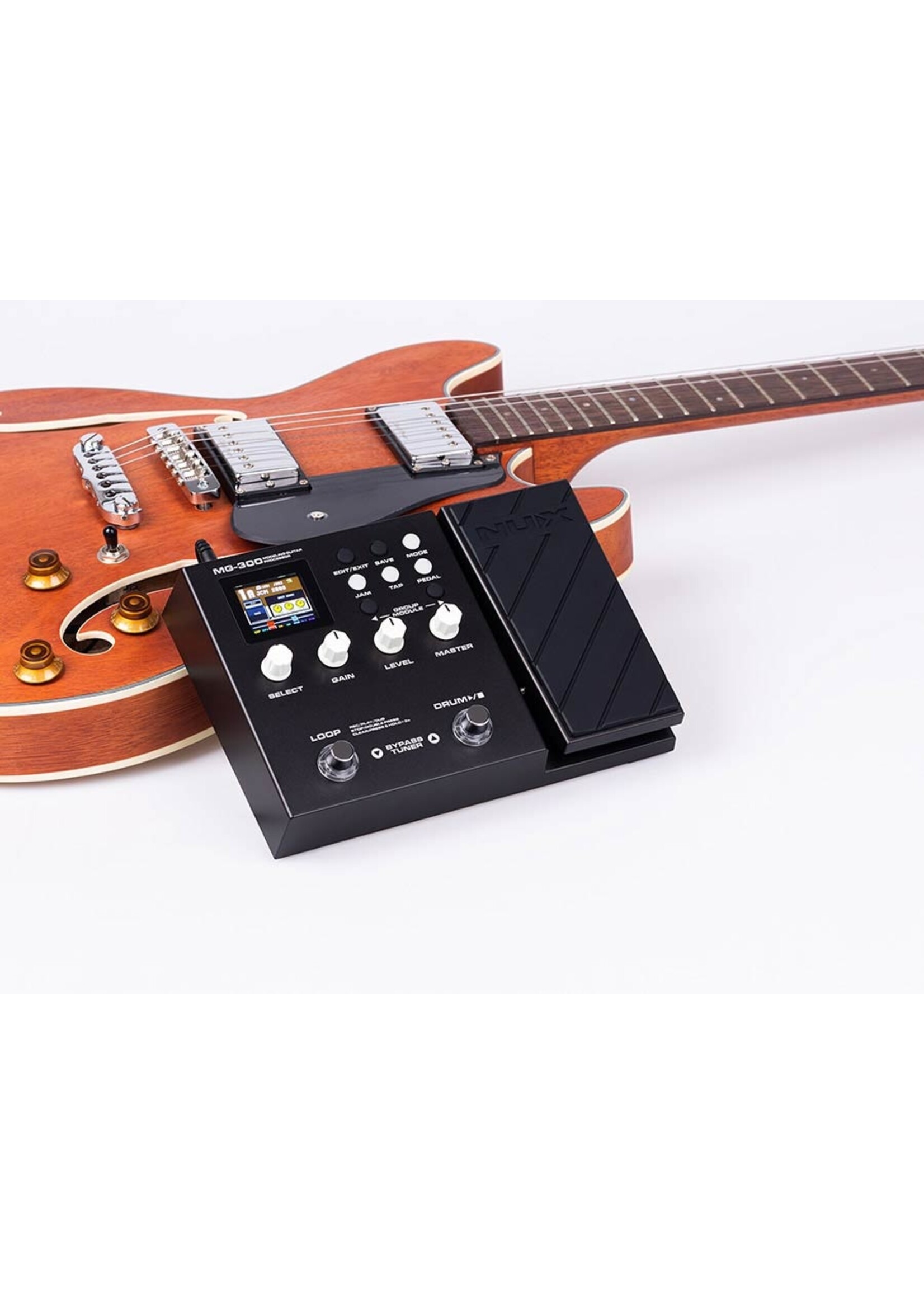 NUX NUX MG-300 Multi-Effects Gitaar Multi Effect Pedaal - Versterker Modelling - Looper - Drum Machine - Met Specter Plectrum