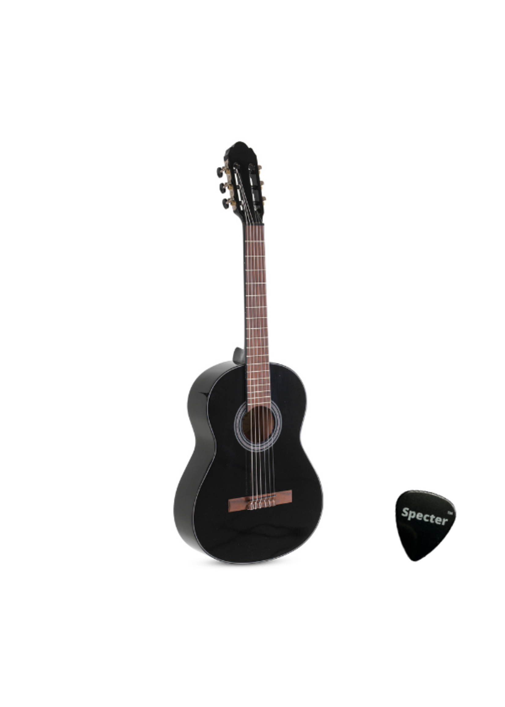 gewa GEWA Klassieke Gitaar - Black - Student Serie - 3/4 - Met Specter Plectrum