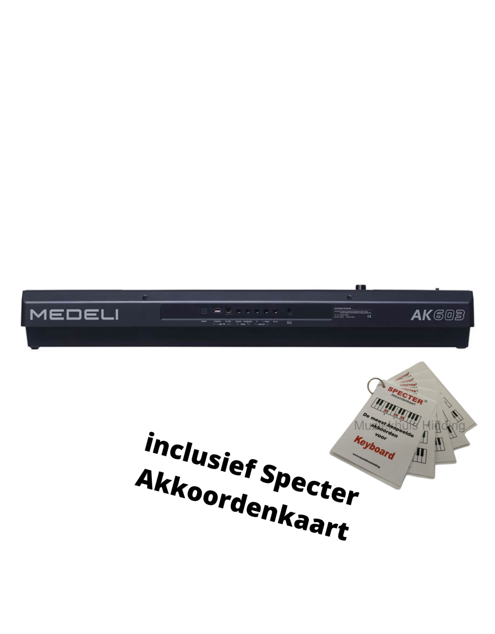 Medeli Medeli AK603 Keyboard | Arranger Pro Series | Digital Workstation | Met Specter Akkoordenkaart