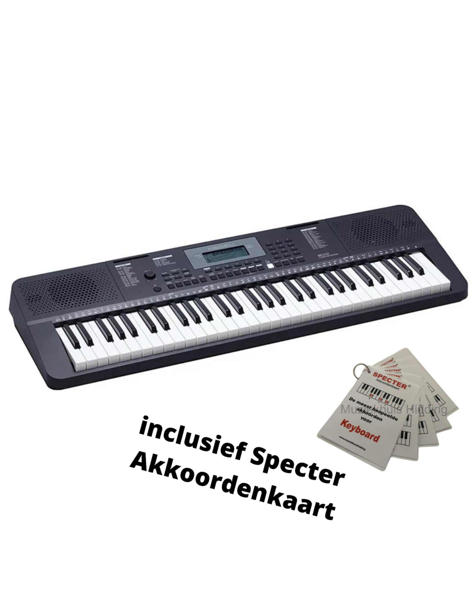 Medeli  Medeli Keyboard |  Millenium Serie IK100 | Met Specter Akkoordenkaart