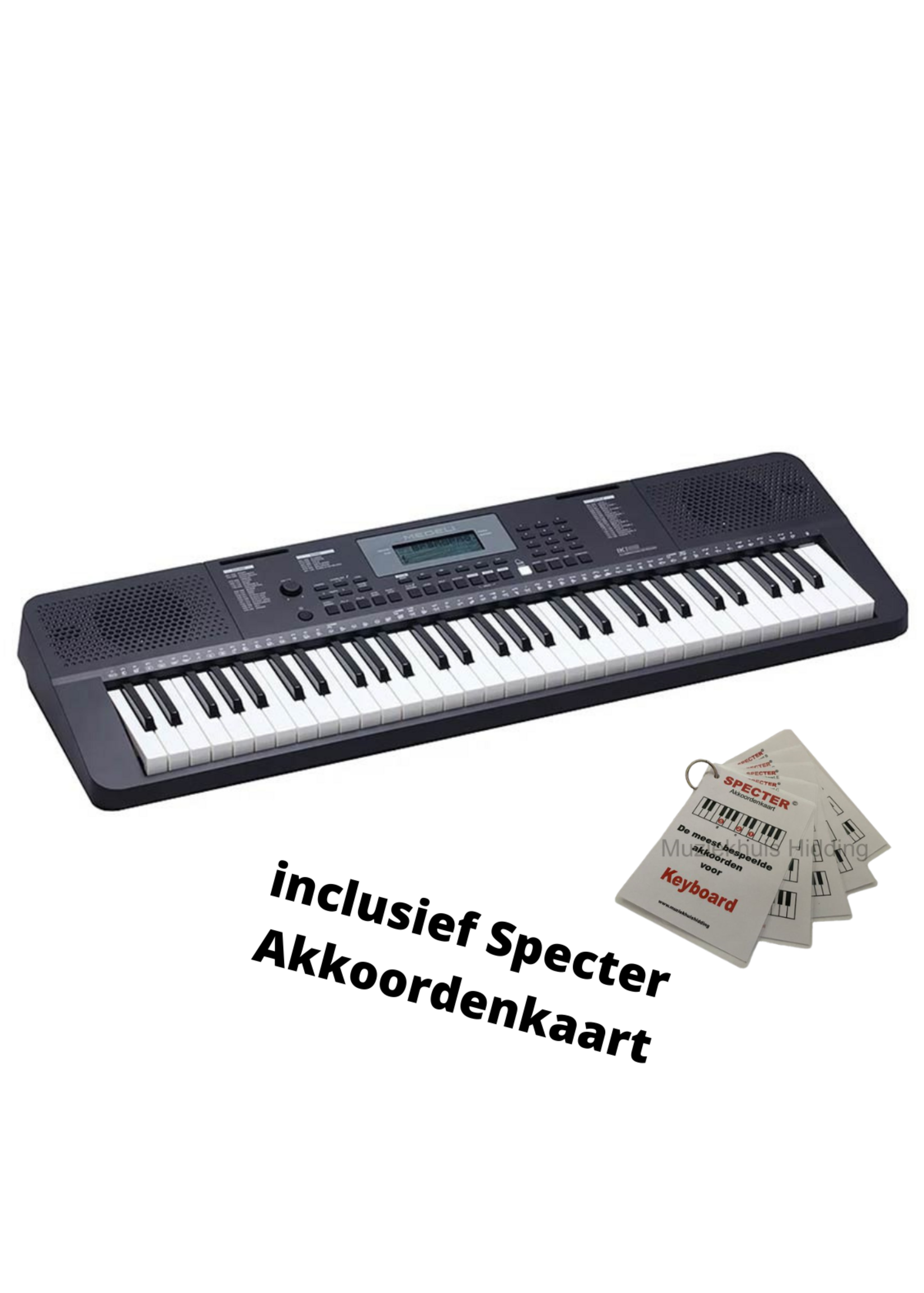 Medeli  Medeli Keyboard |  Millenium Serie IK100 | Met Specter Akkoordenkaart
