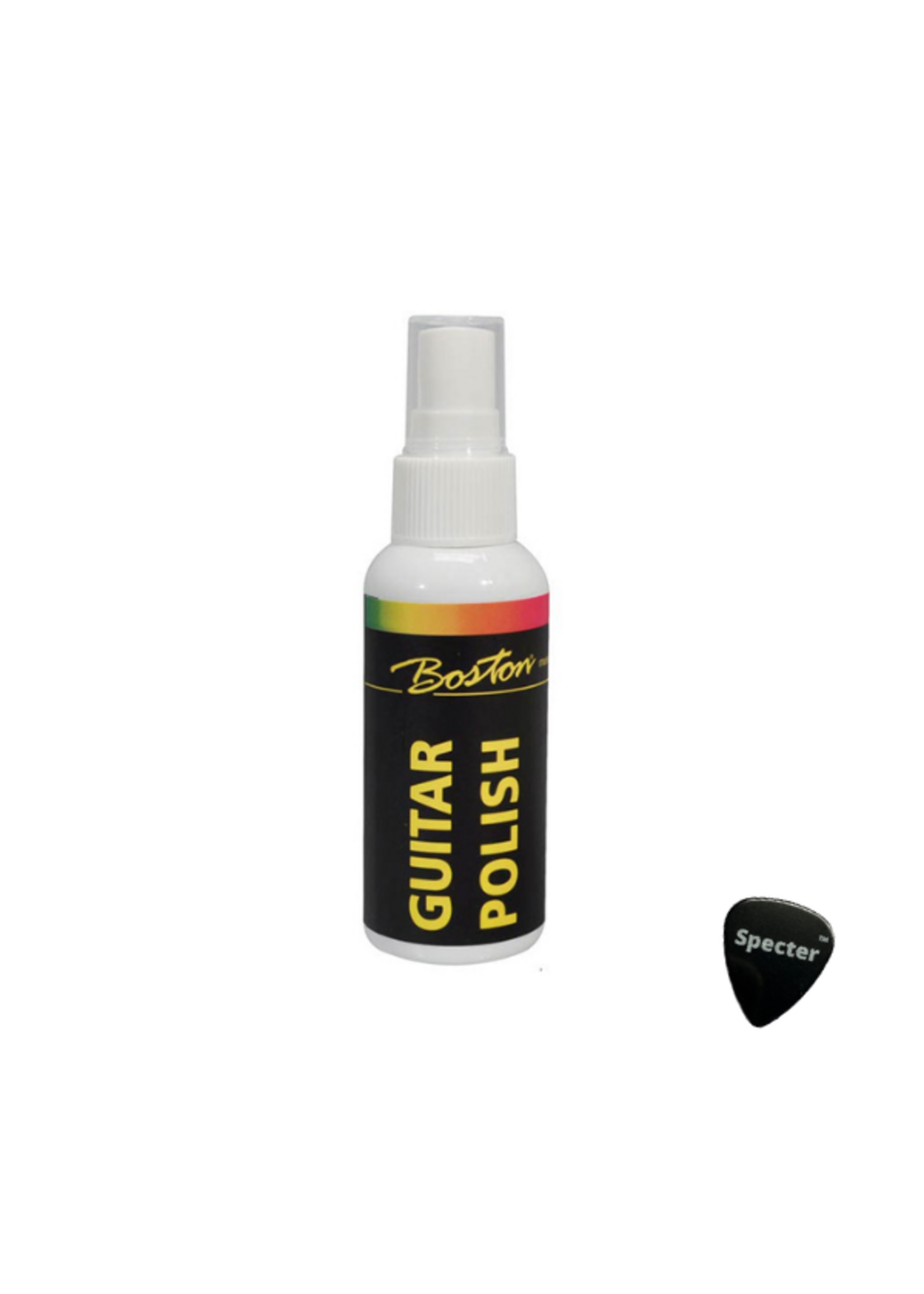 Specter Boston Gitaar poetsmiddel in pompfles | Met Specter Plectrum