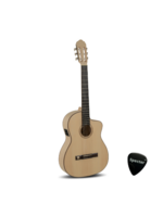 gewa GEWA Semi-Akoestische klassieke gitaar Pro Natura Silver Samba | Met Specter Plectrum