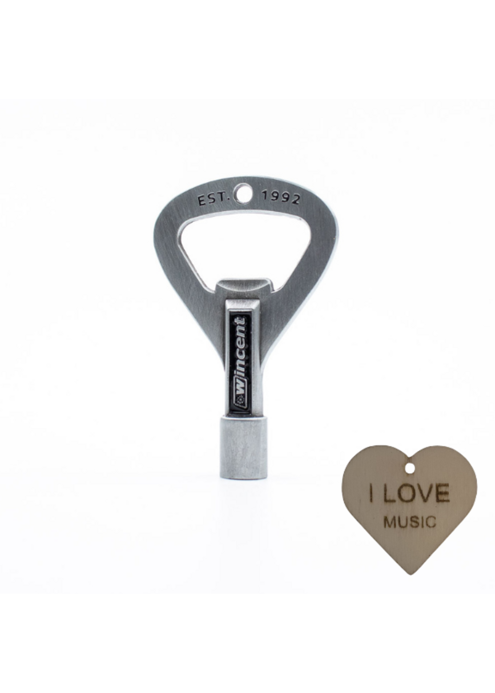 Specter Wincent Drumsleutel Met Bieropener en Specter Sleutelhanger | Stemsleutel | Bieropener Drum