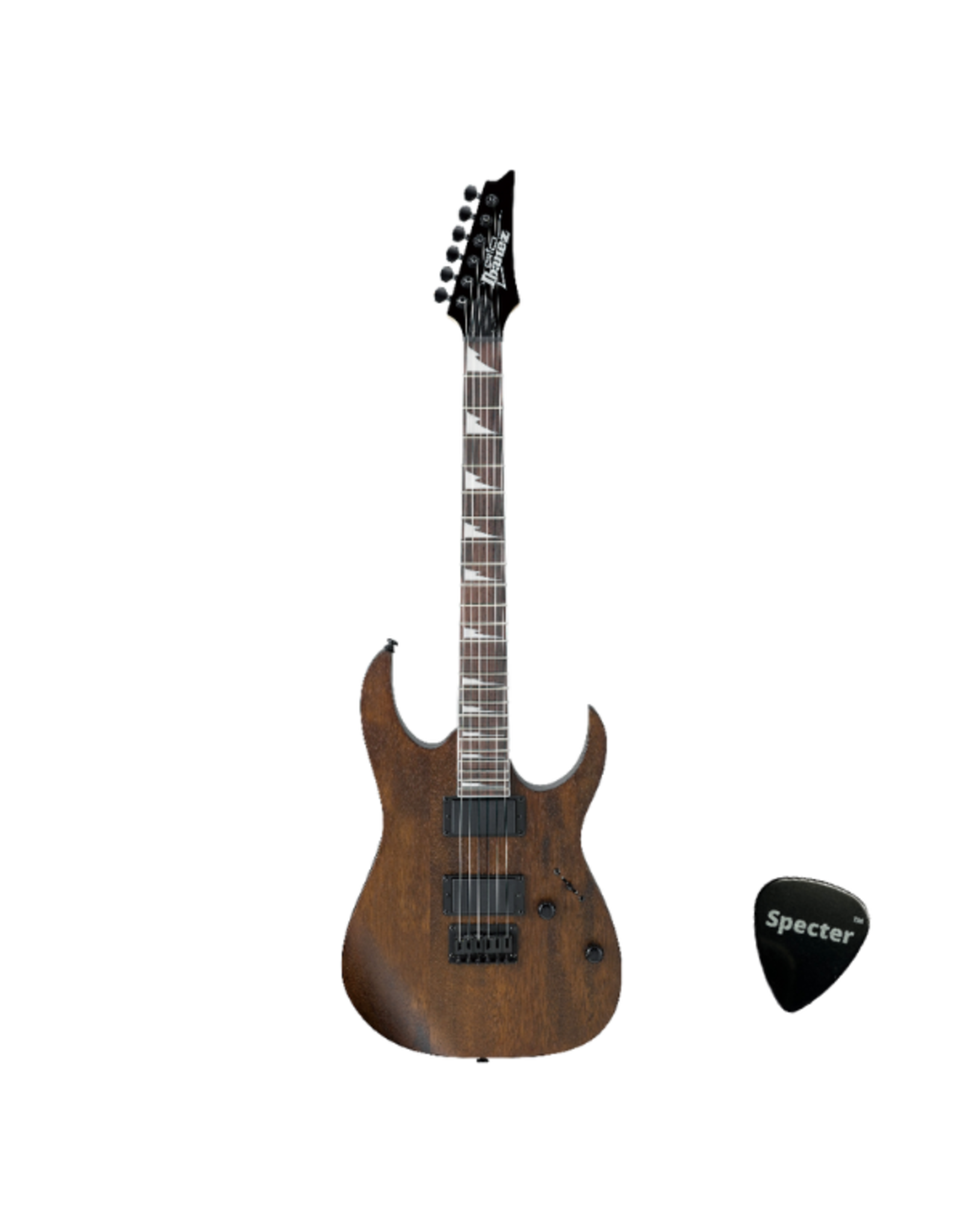 Ibanez Ibanez GIO GRG121DX-WNF Walnut Flat Elektrische Gitaar Met Specter Plectrum