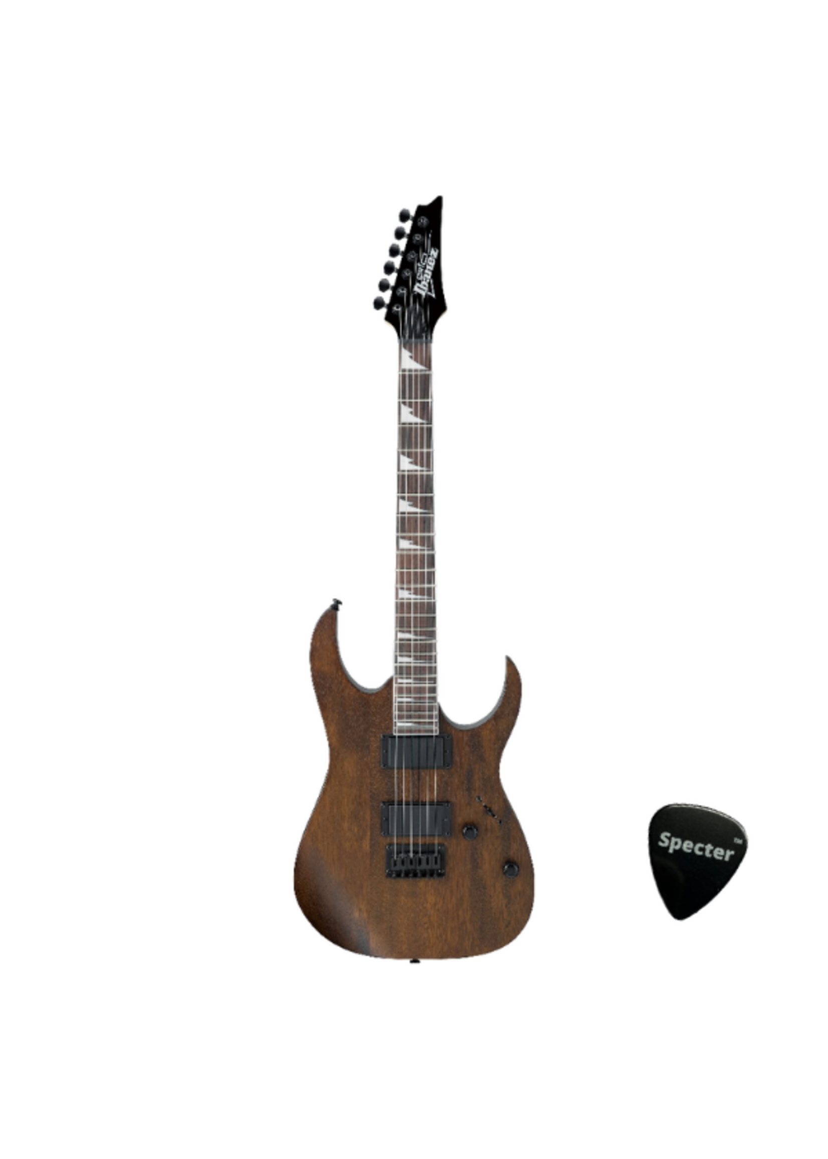 Ibanez Ibanez GIO GRG121DX-WNF Walnut Flat Elektrische Gitaar Met Specter Plectrum