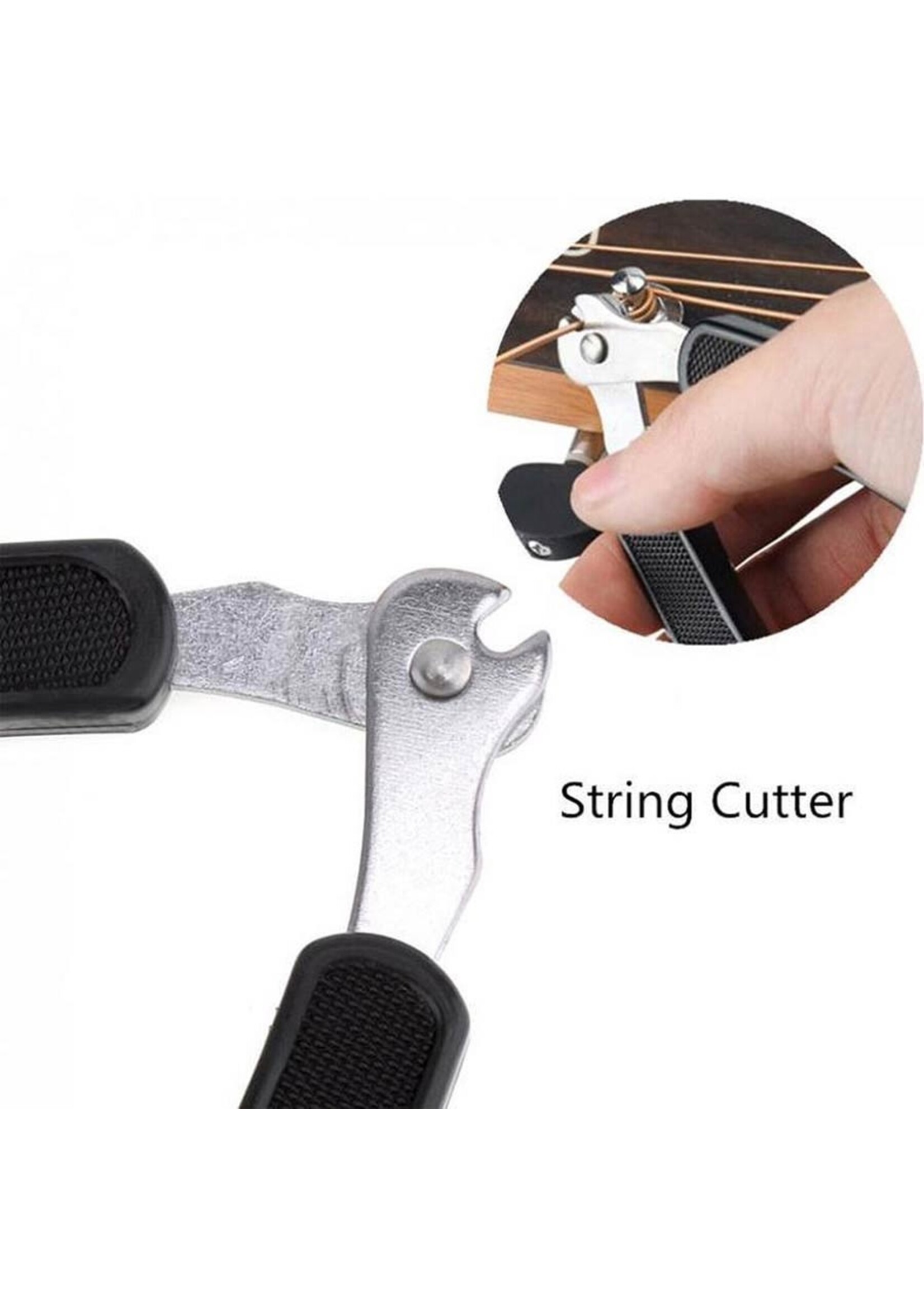 Specter Specter 3 in 1 Snarenwinder | Brugpin Puller | Snaren Schaar | Gitaar Multitool | Gitaar Onderhoud set