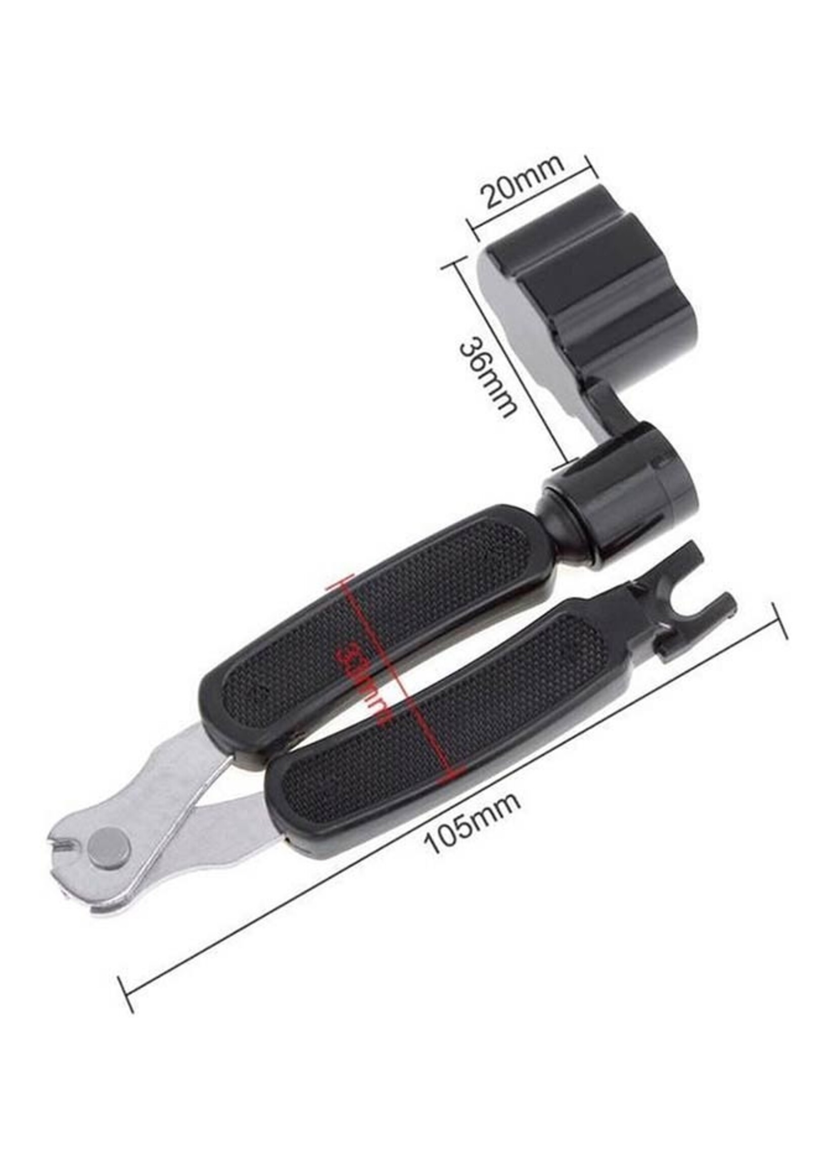 Specter Specter 3 in 1 Snarenwinder | Brugpin Puller | Snaren Schaar | Gitaar Multitool | Gitaar Onderhoud set