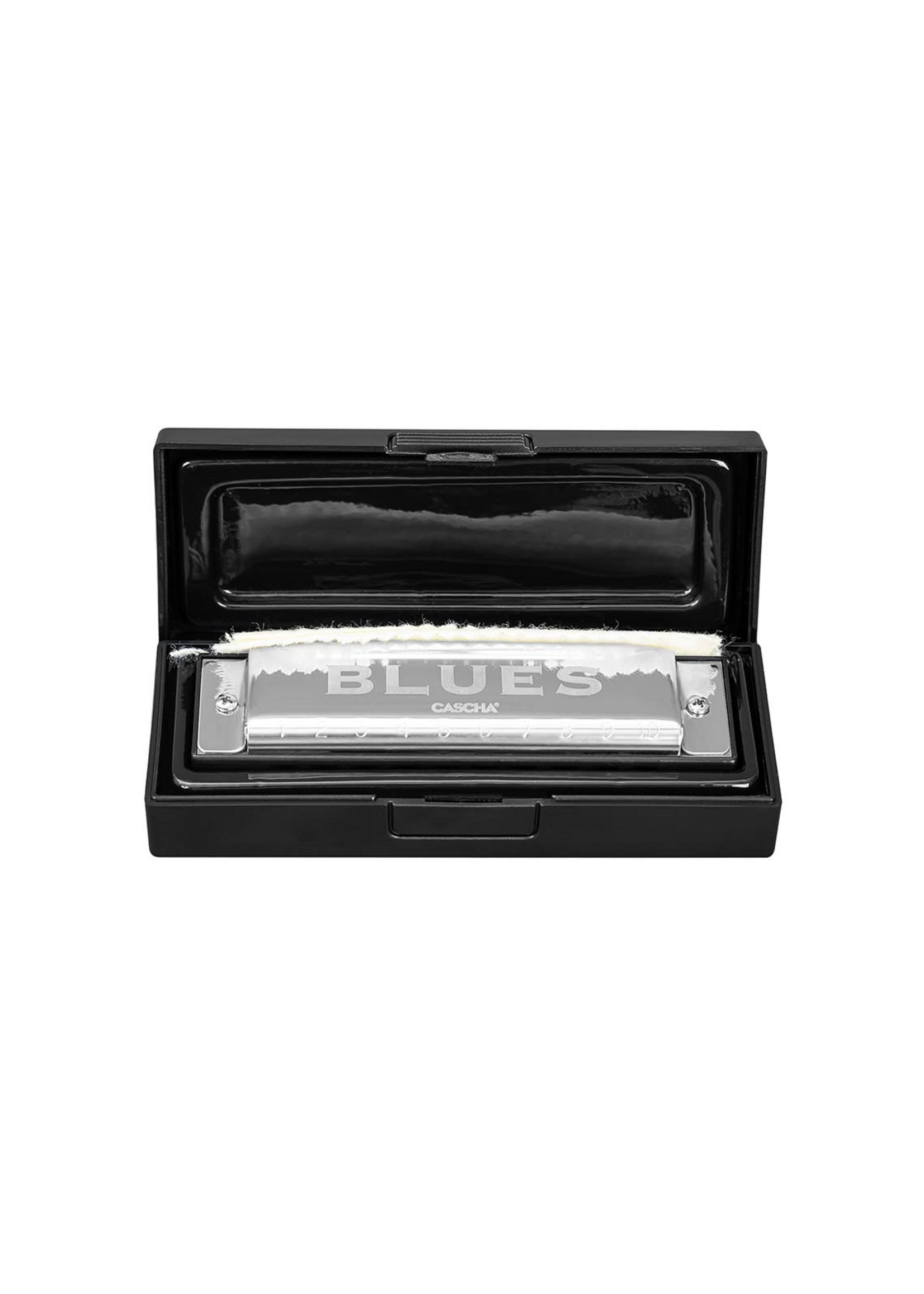 Cascha Cascha Blues Professionele Mondharmonica Voor Volwassenen In Toonsoort  A Met Specter Polish doek