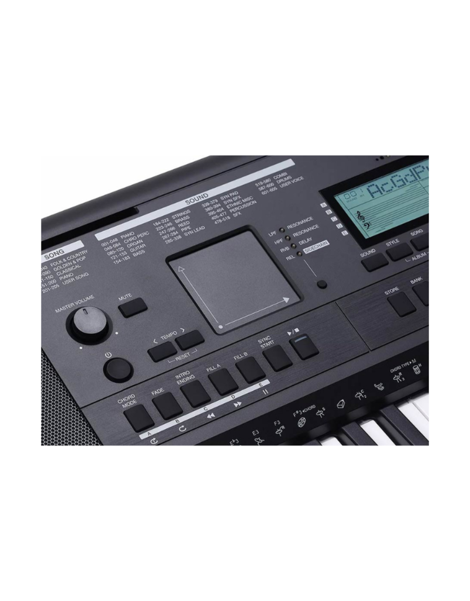 Medeli Medeli MK401 - Millennium Series Keyboard - Met Specter Akkoordenkaart