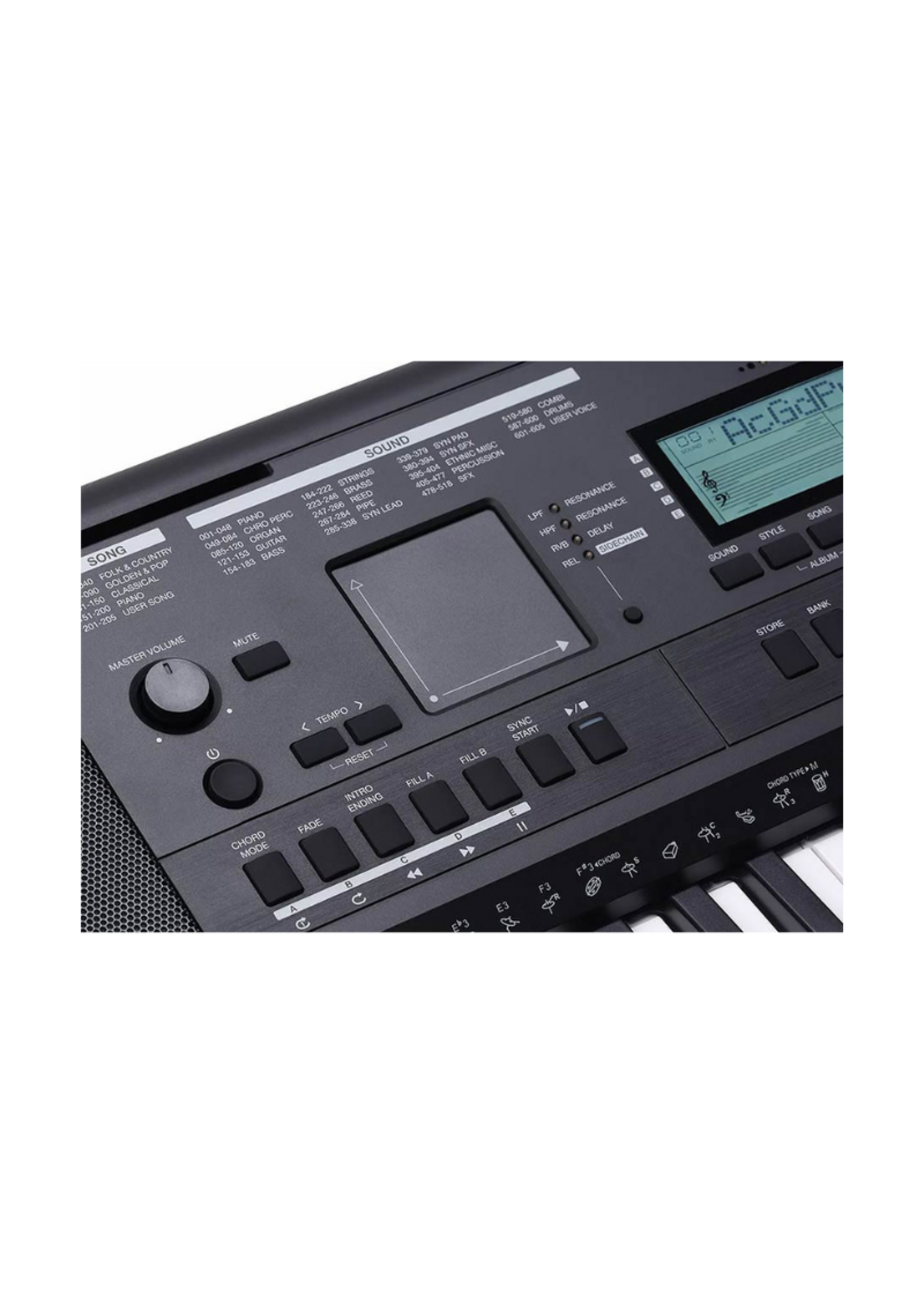 Medeli Medeli MK401 - Millennium Series Keyboard - Met Specter Akkoordenkaart