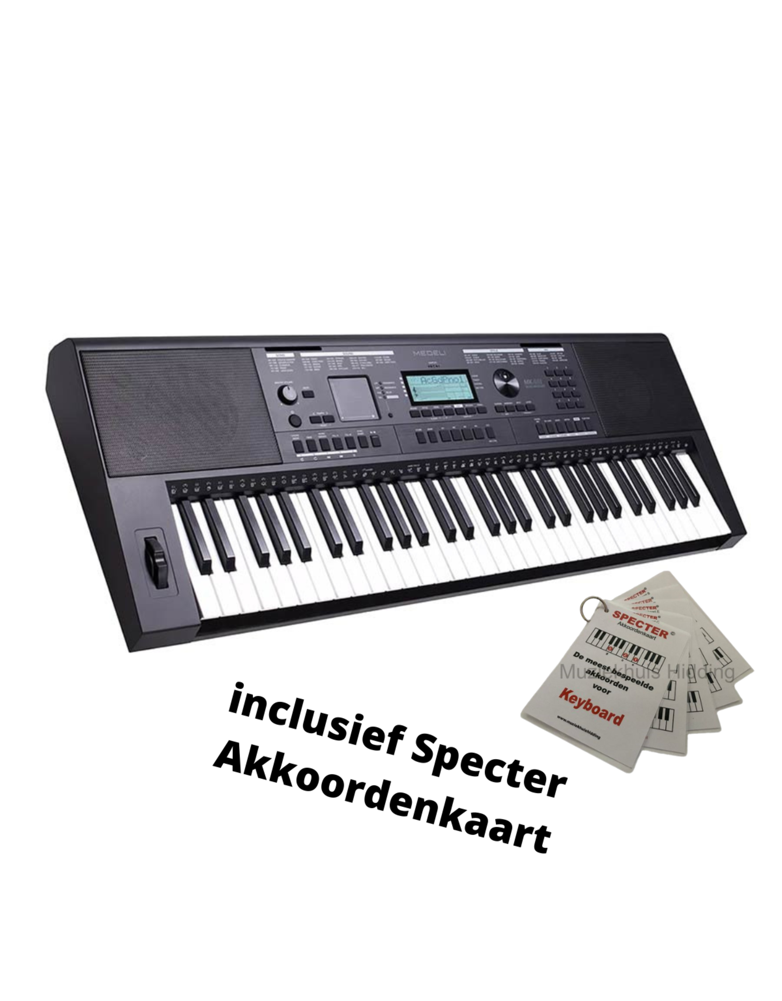 Medeli Medeli MK401 - Millennium Series Keyboard - Met Specter Akkoordenkaart