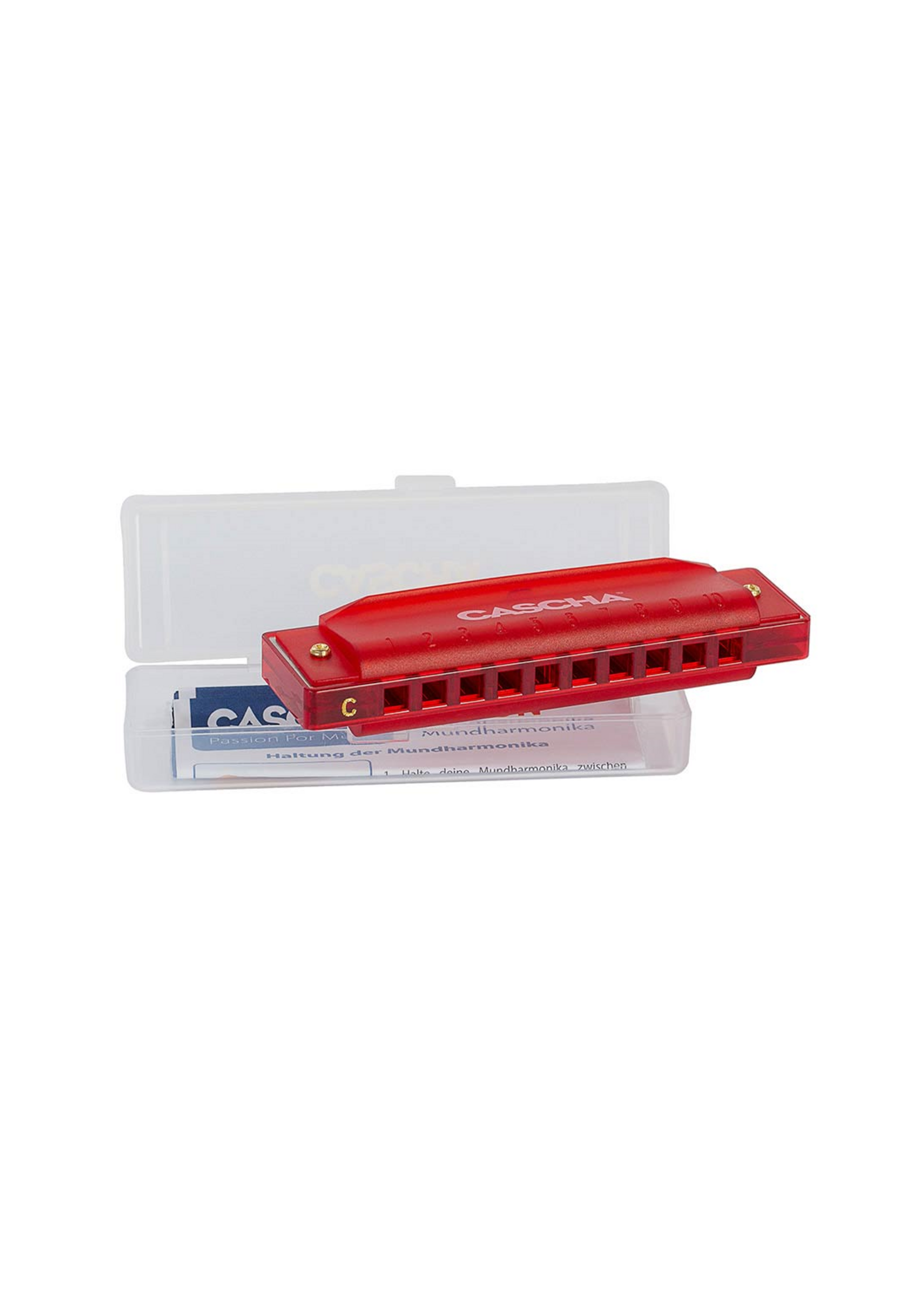 Cascha Cascha Fun Blues Mondharmonica - Toonsoort C - Met Specter Polish Doek