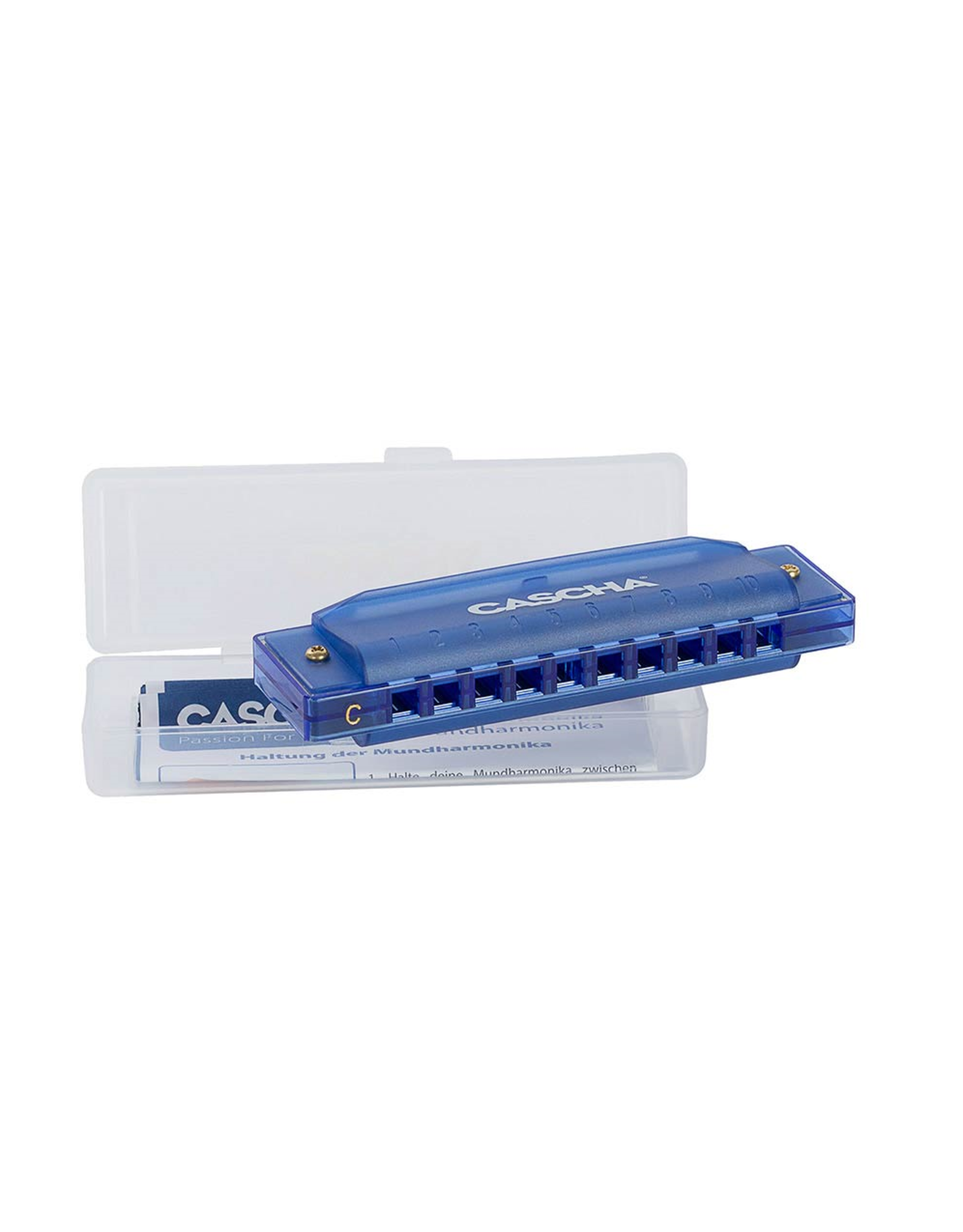 Cascha Cascha Fun Blues Mondharmonica - To0onsoort C - Met Specter Polish Doek