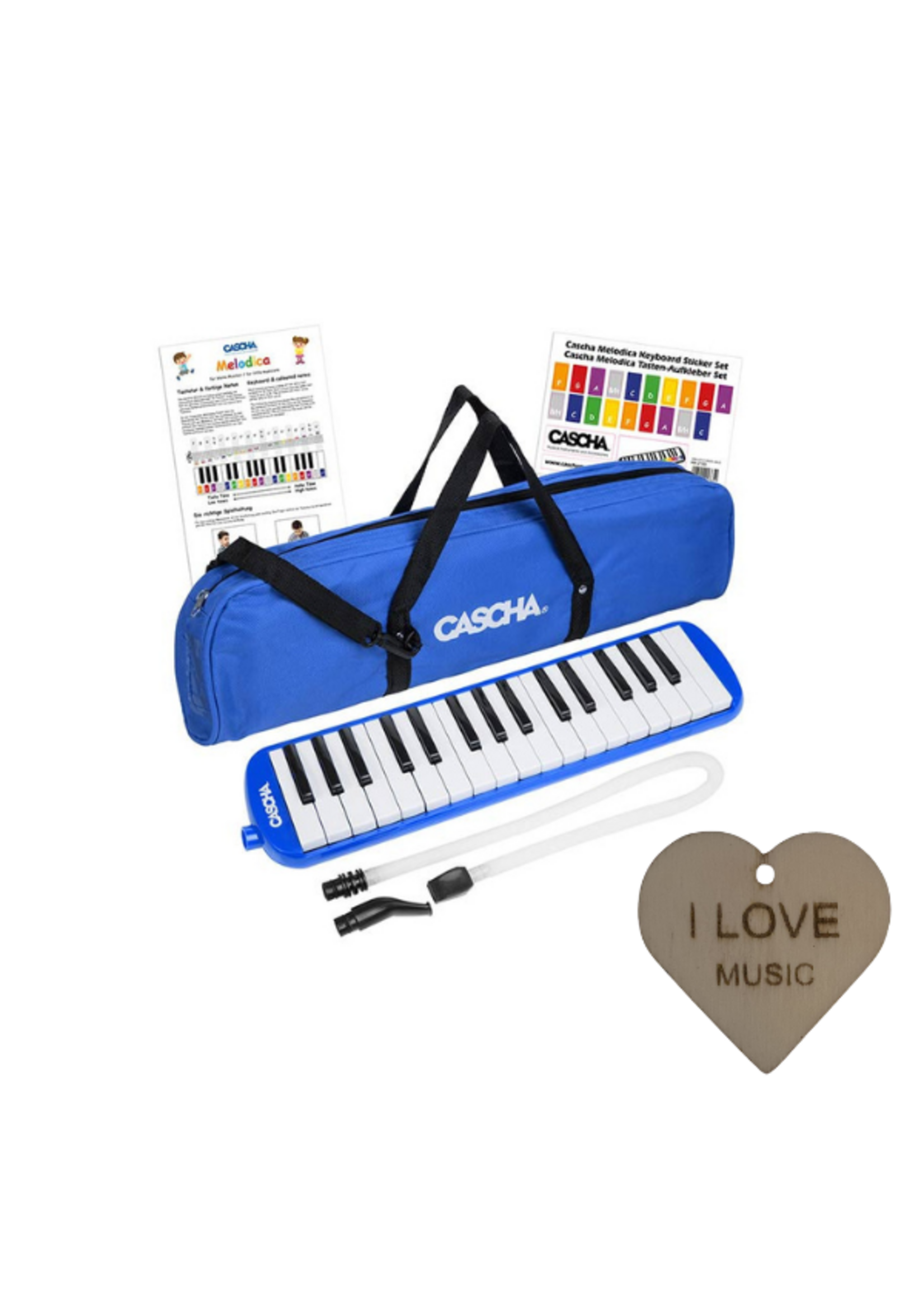 Cascha Cascha Melodica - 32 Toetsen - Met Specter Sleutelhanger