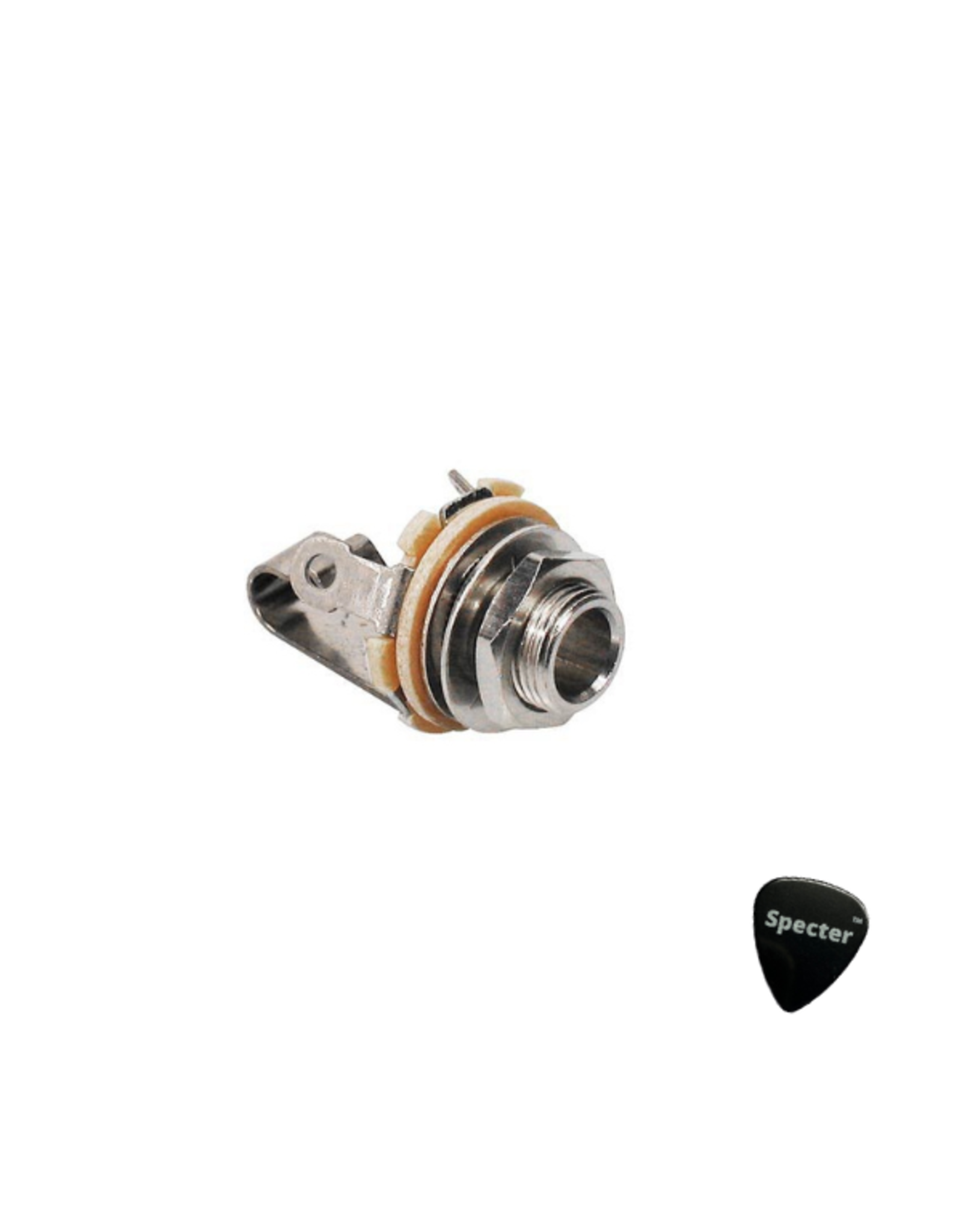 Specter Switchcraft SC-11 Chassis Connector Output Jack 2-Polig 6.3mm - Met Specter Plectrum