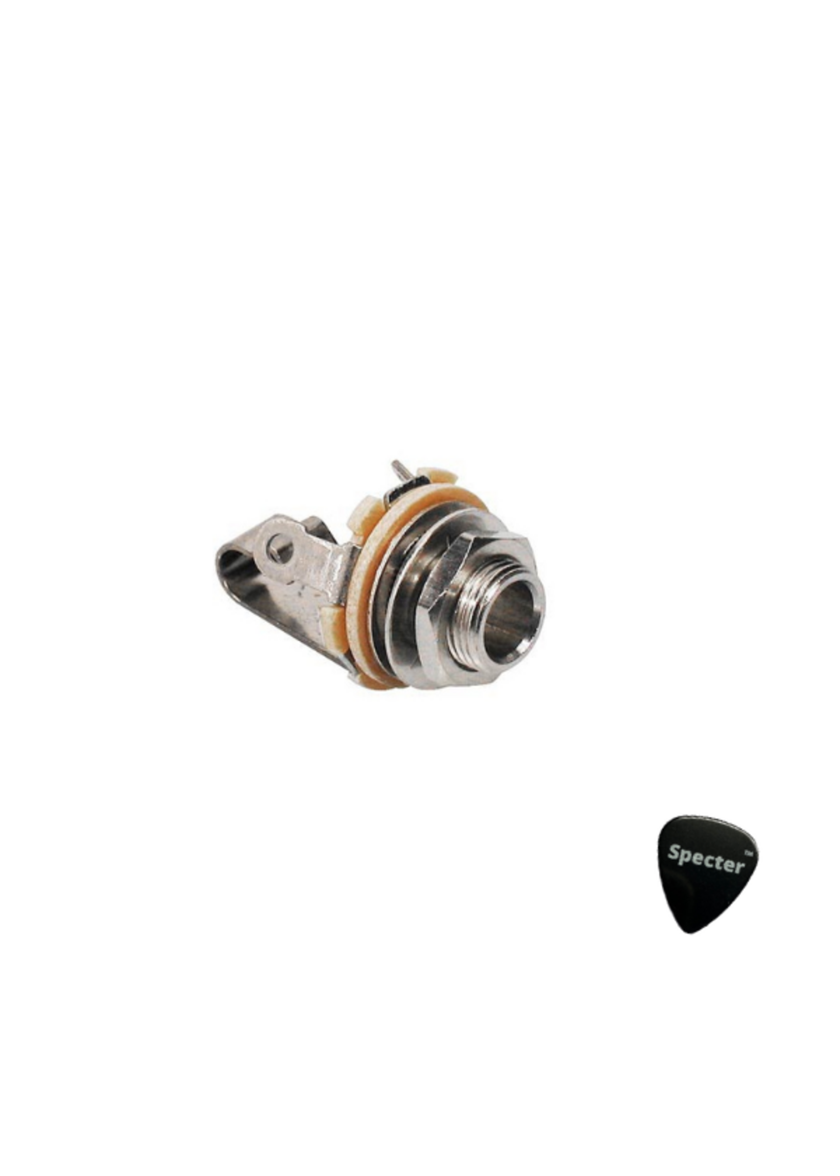 Specter Switchcraft SC-11 Chassis Connector Output Jack 2-Polig 6.3mm - Met Specter Plectrum