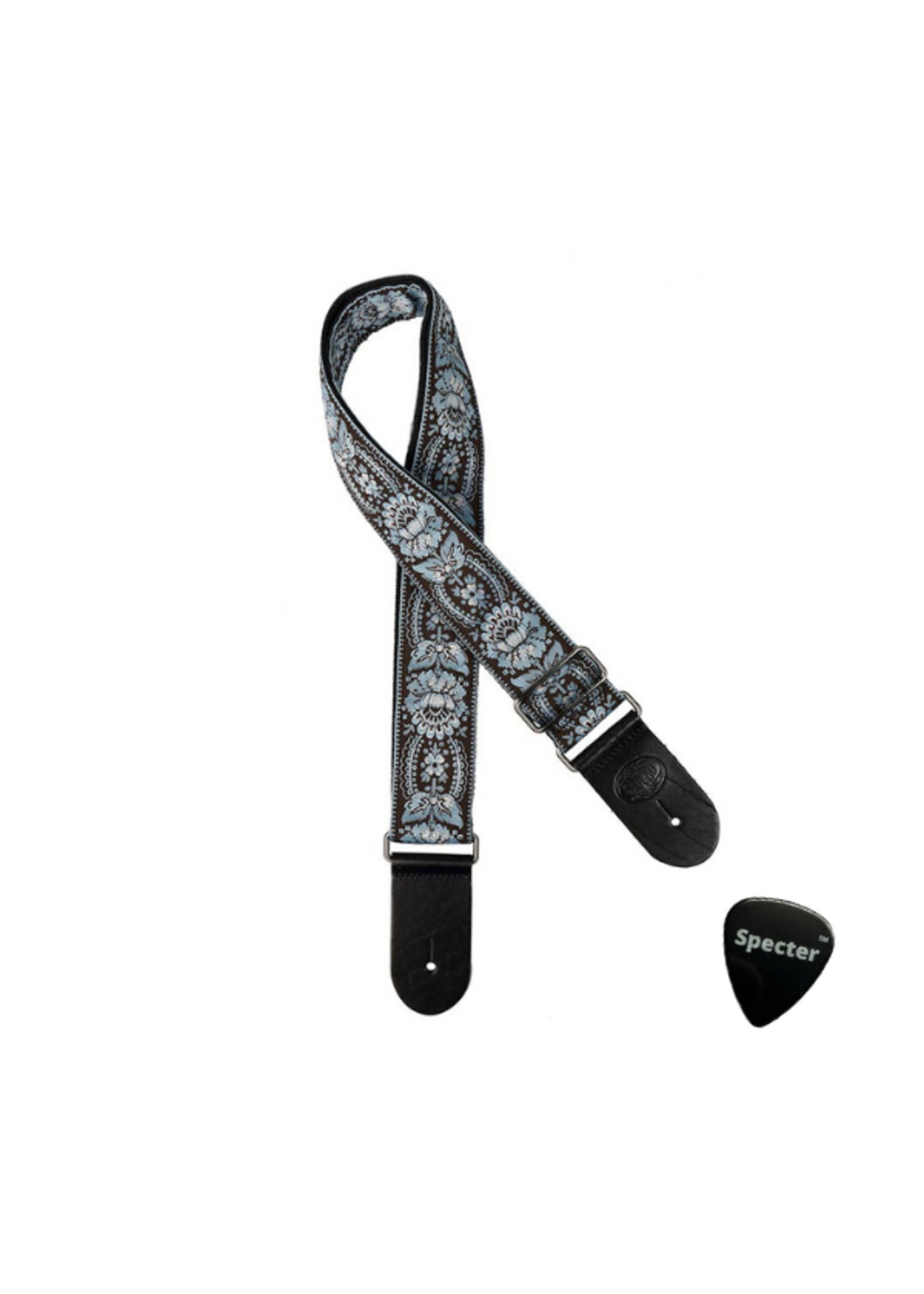 Specter Gaucho Traditional Series Gitaar Riem - Gitaarband  Met Specter Plectrum