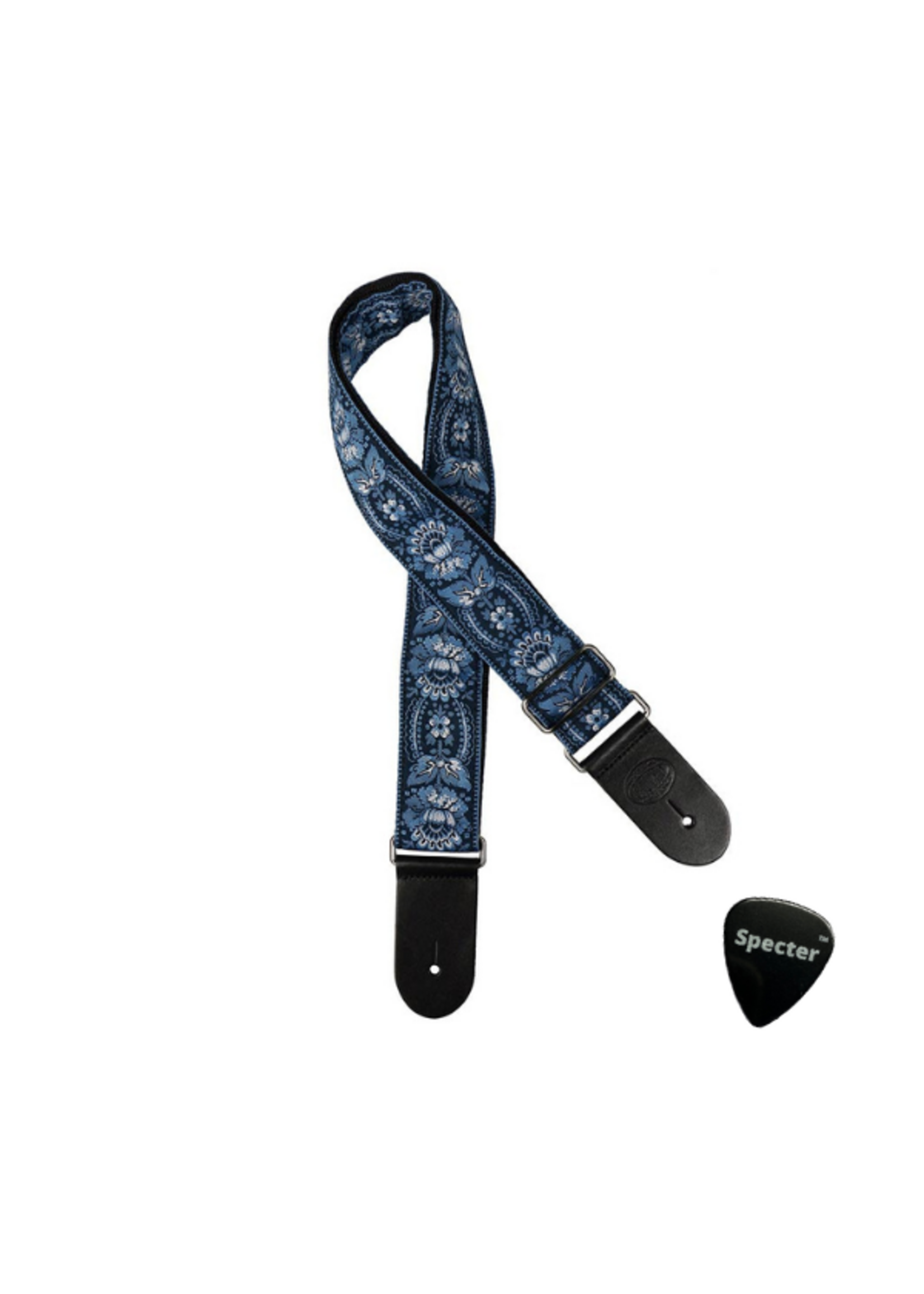 Specter Gaucho Traditional Series Gitaar Riem - Gitaarband  Met Specter Plectrum